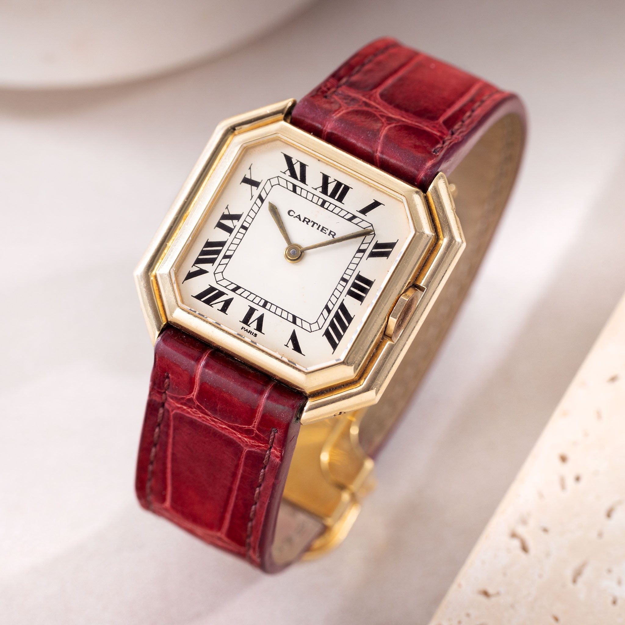 Cartier Ceinture Jumbo Paris Dial Automatic in 18k Yellow Gold Ref. 17001