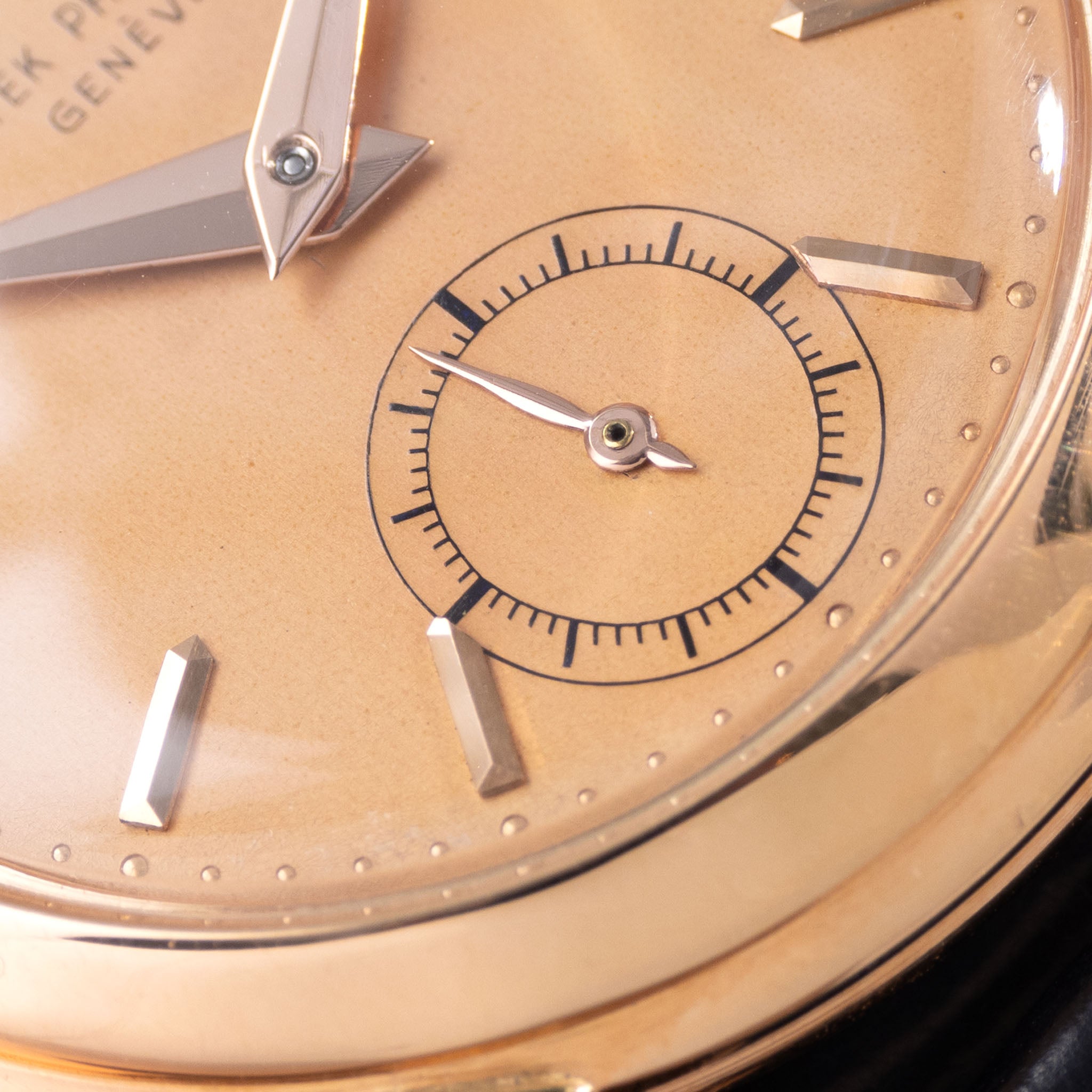 Patek Philippe Calatrava in 18k Rose Gold Ref. 2455R Padellone Salmon Dial and Patek Service