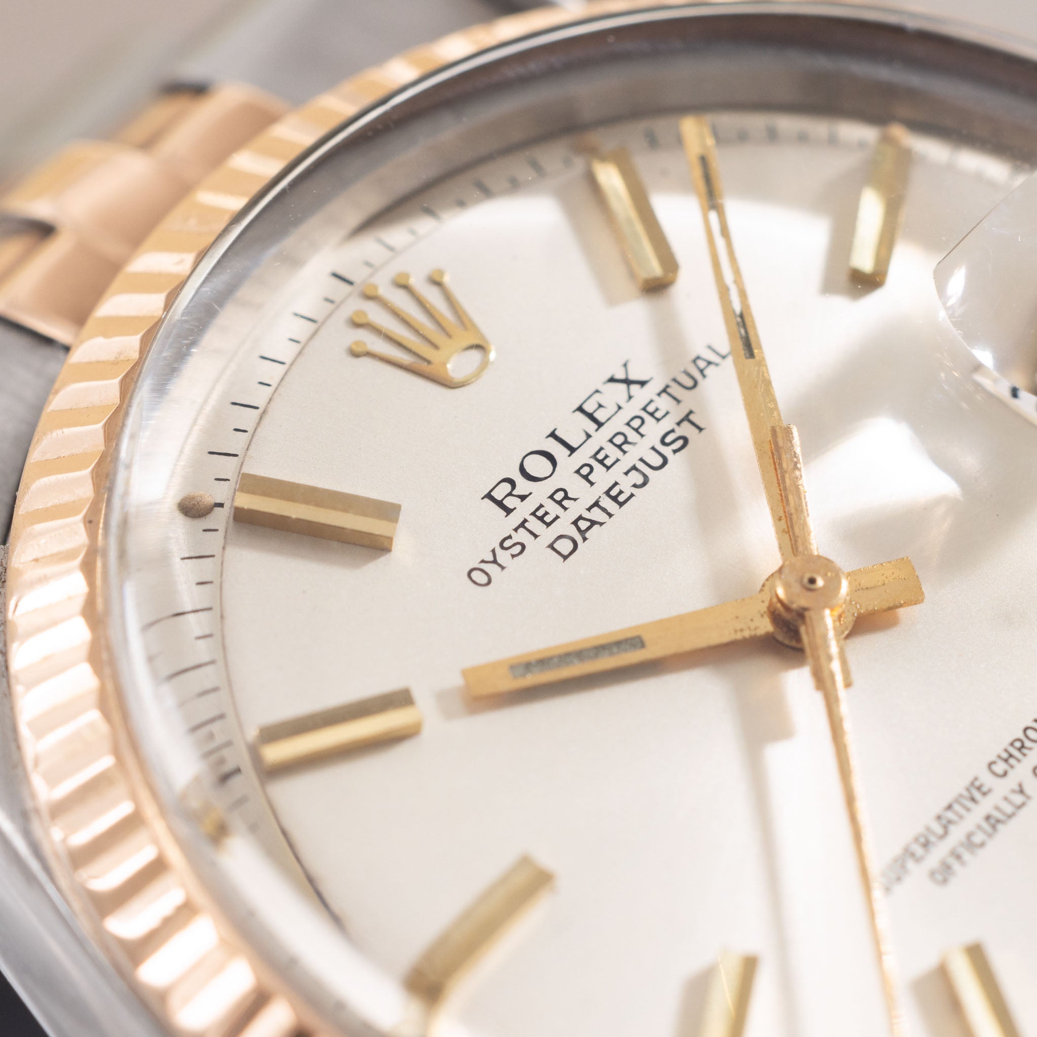 Rolex Datejust Silver Dial Steel and Rose Gold Execution Ref. 1601