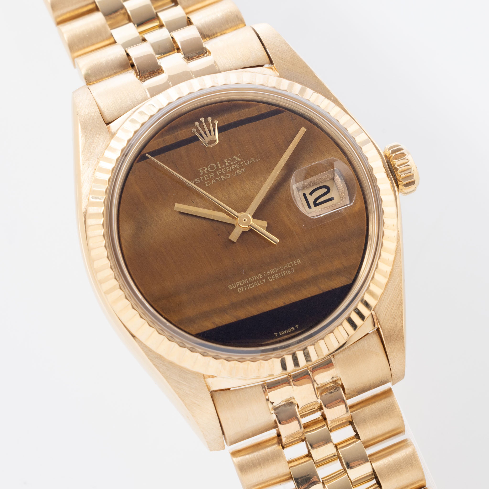 Rolex  Datejust 1601 /8 Tiger Eye in 18k yellow gold