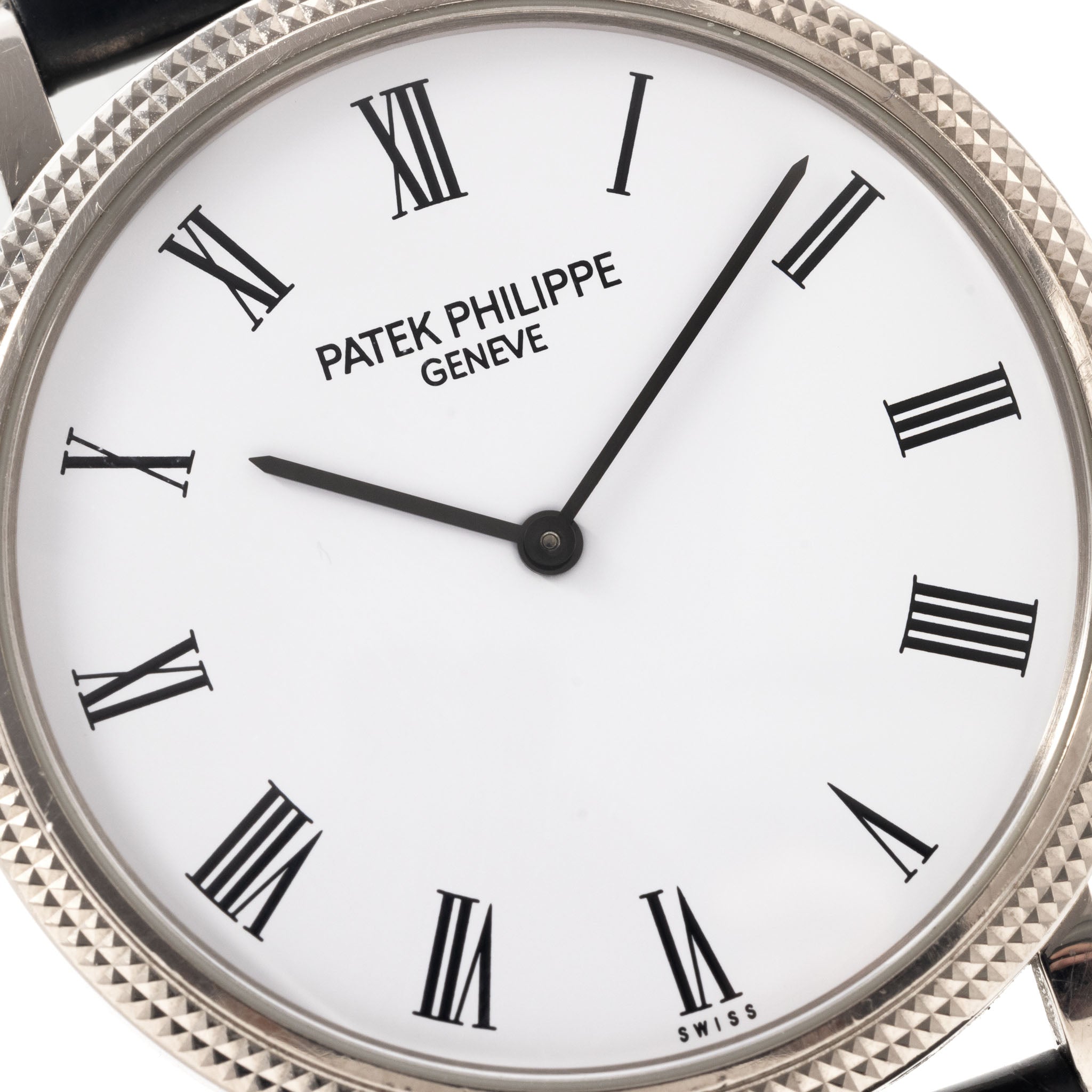 Patek Philippe Calatrava White Dial "Clous de Paris" in 18k White Gold Ref. 5120G