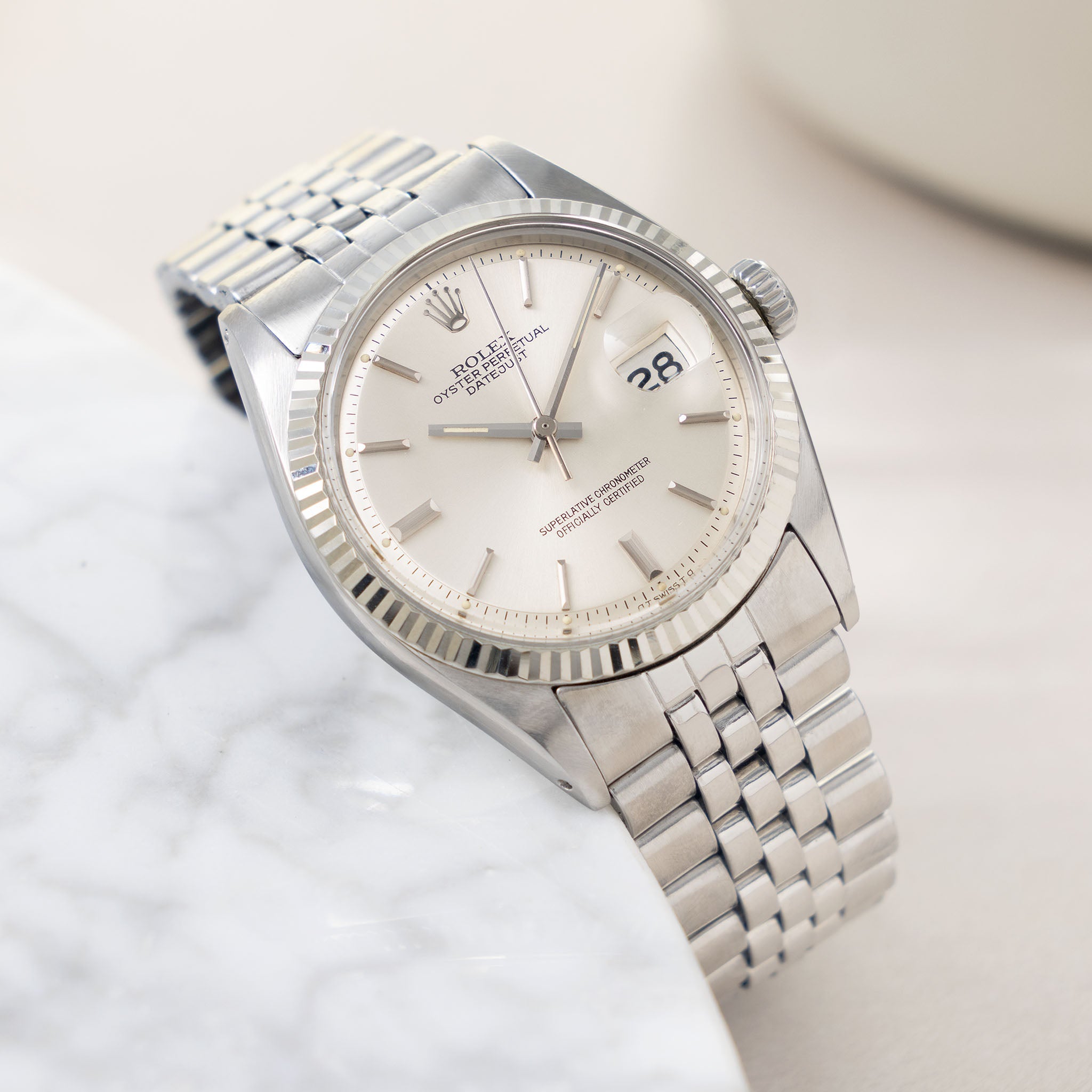 Rolex Datejust Silver Sigma Dial Ref. 1601