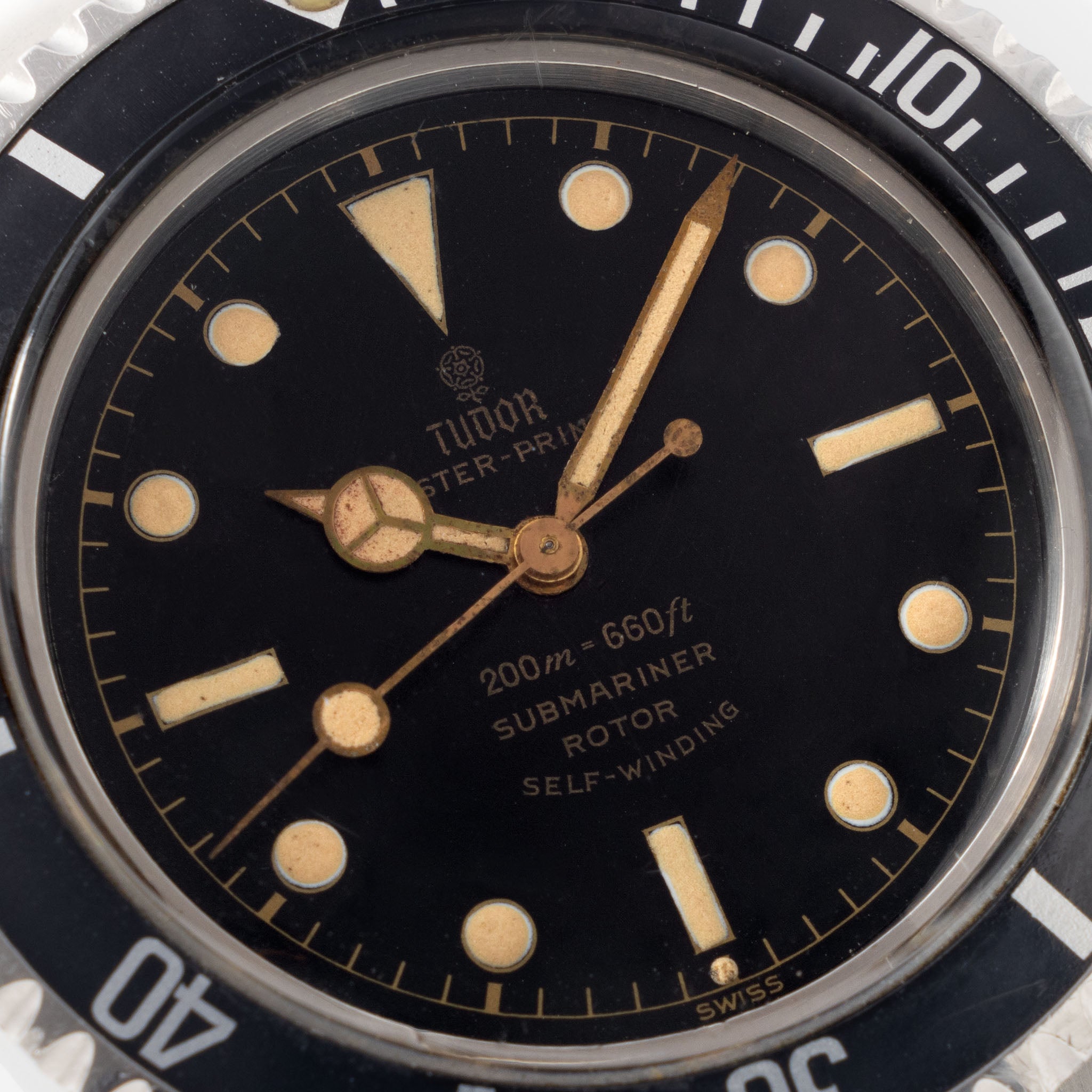 Tudor Submariner Chapter Ring Exclamation Dial Ref. 7928 Pointed Crown Case