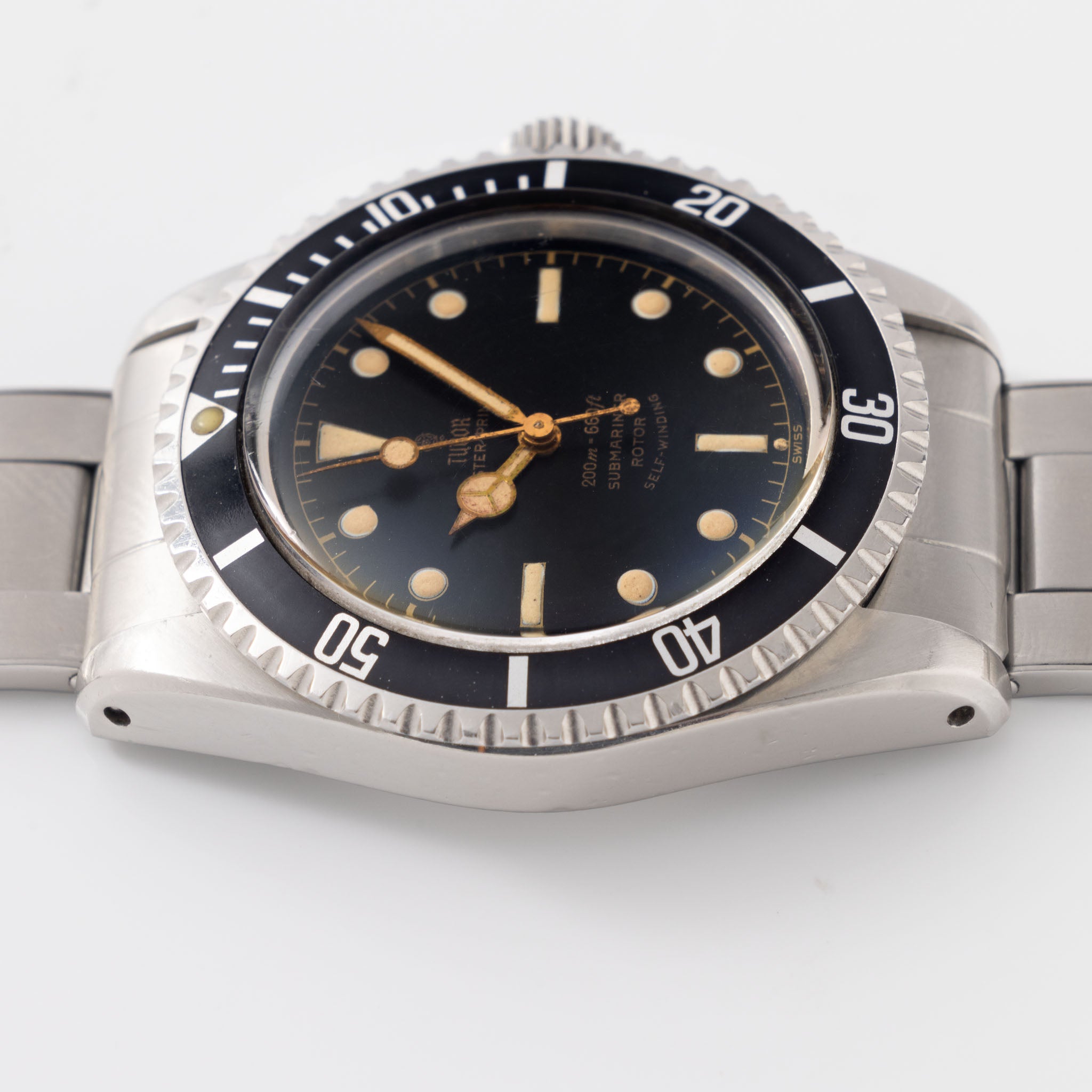 Tudor Submariner Chapter Ring Exclamation Dial Ref. 7928 Pointed Crown Case