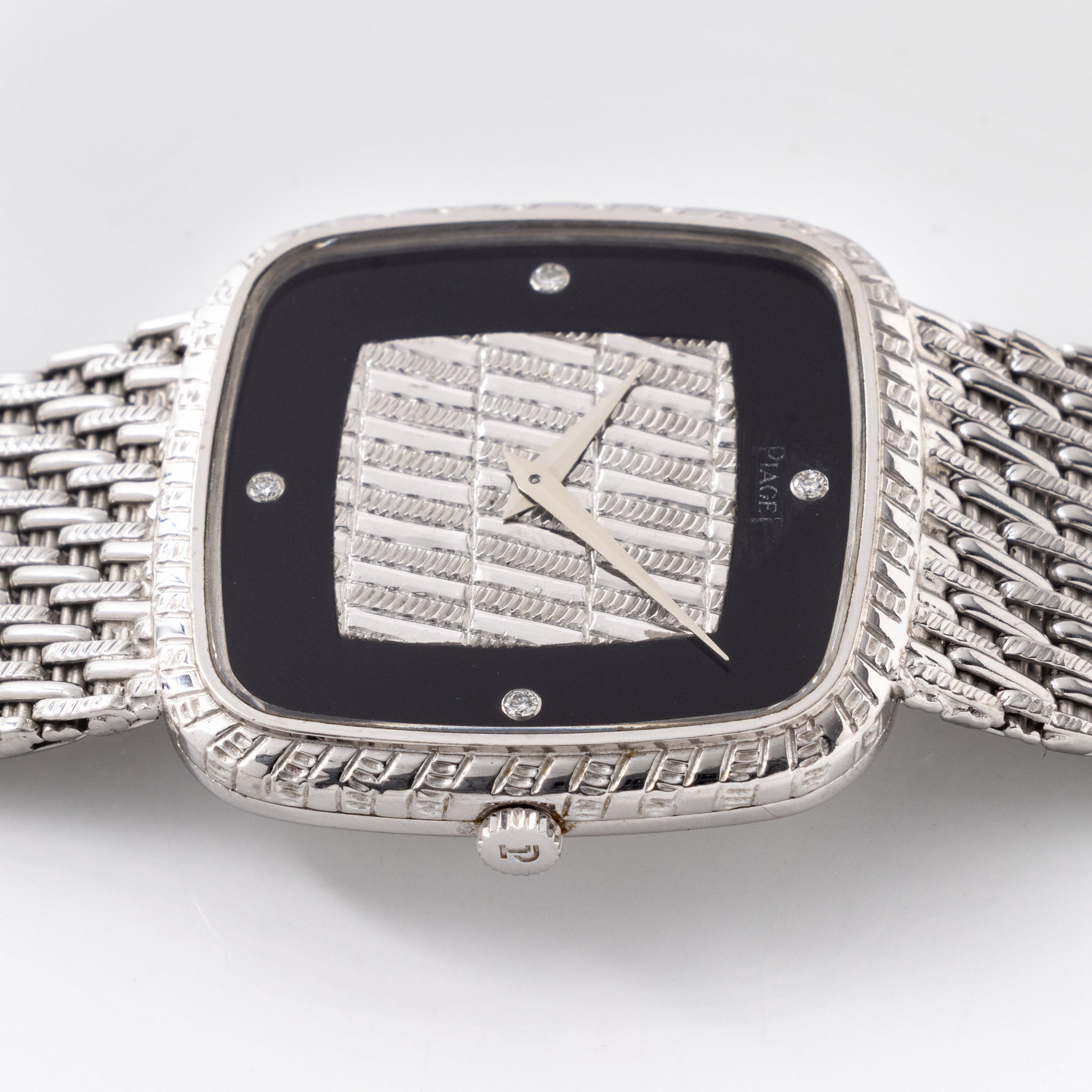 Piaget Tradition in 18K White Gold "Onyx 4-Diamond Dial" Ref. 9771P31