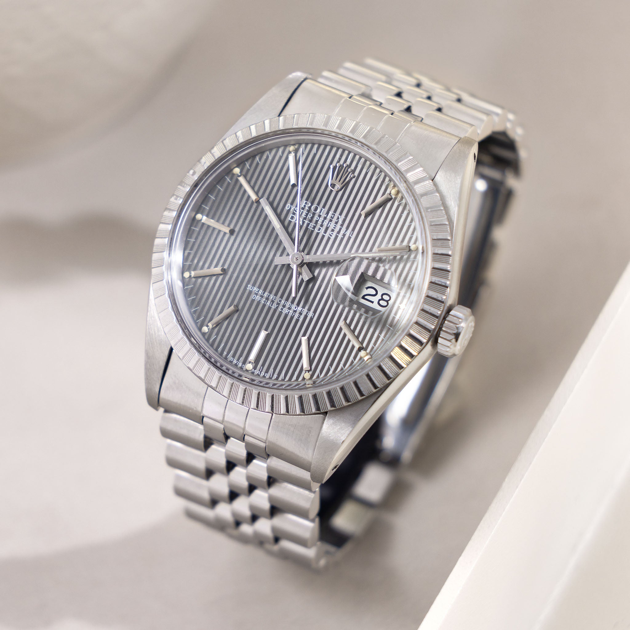 Rolex Datejust ref. 16030 Grey Tapestry dial - incoming