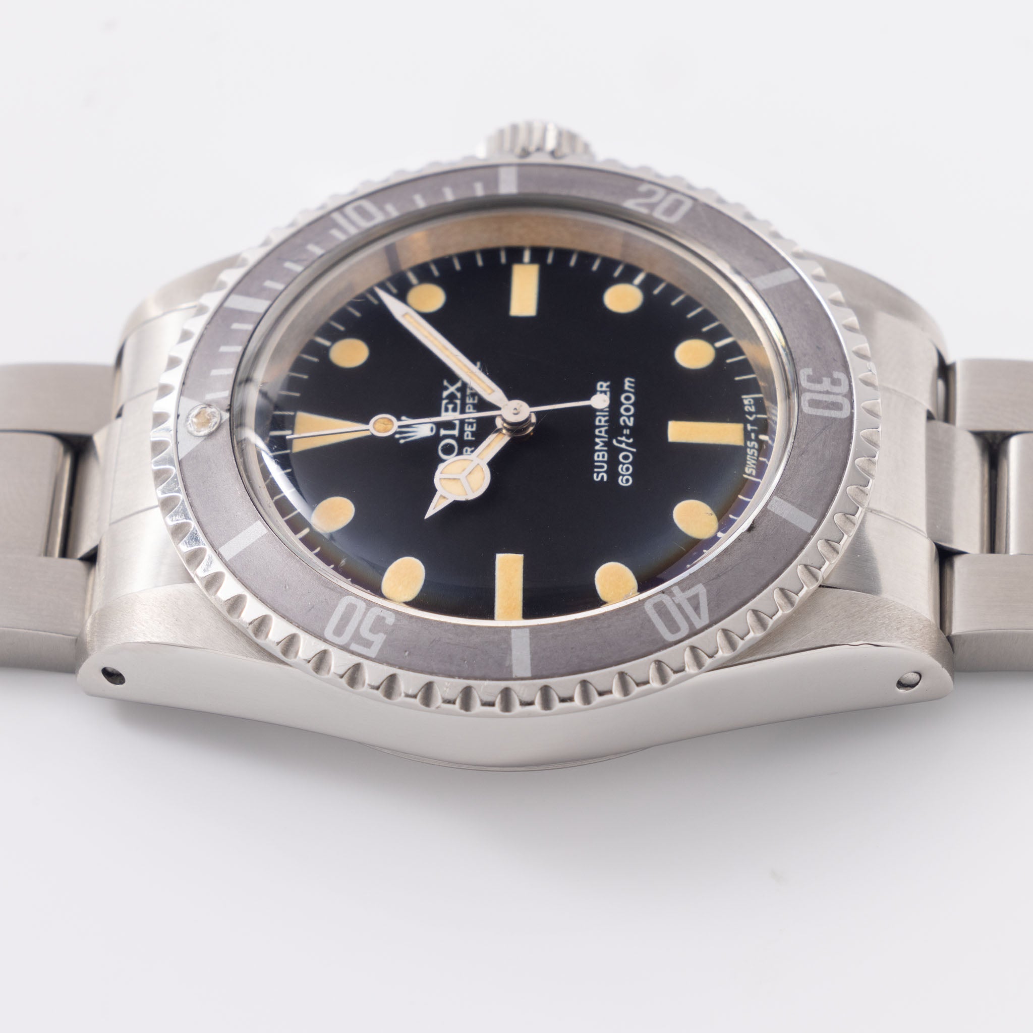 Rolex Submariner 5513 Maxi Mk2 Dial Ghost Inlay and Vivid Patina with Guarantee Paper