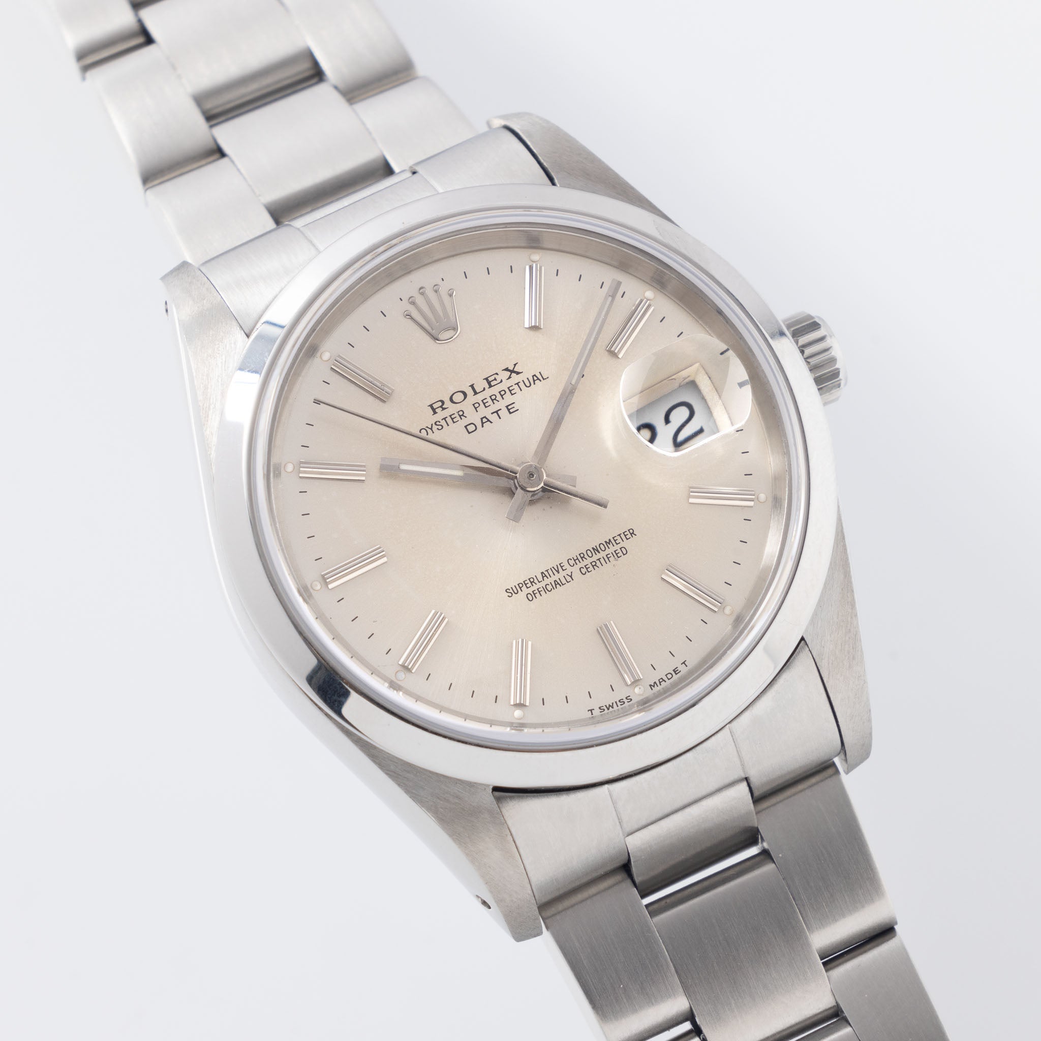 Rolex Oyster Perpetual Date Silver Dial Ref. 15200