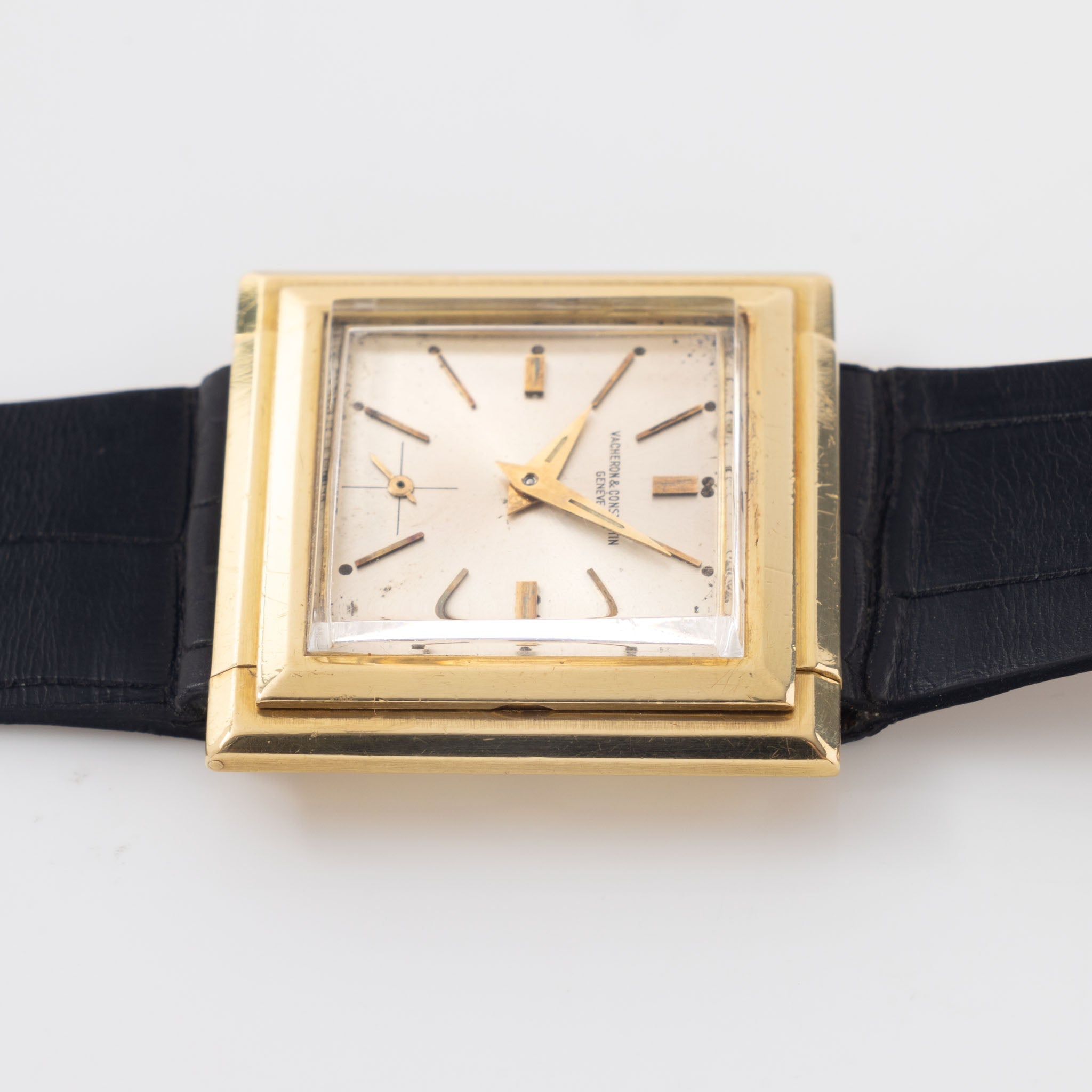 Vacheron Constantin Square “Chevalet” or "Cabriolet" in 18K Yellow Gold Ref. 6665 Dress Watch