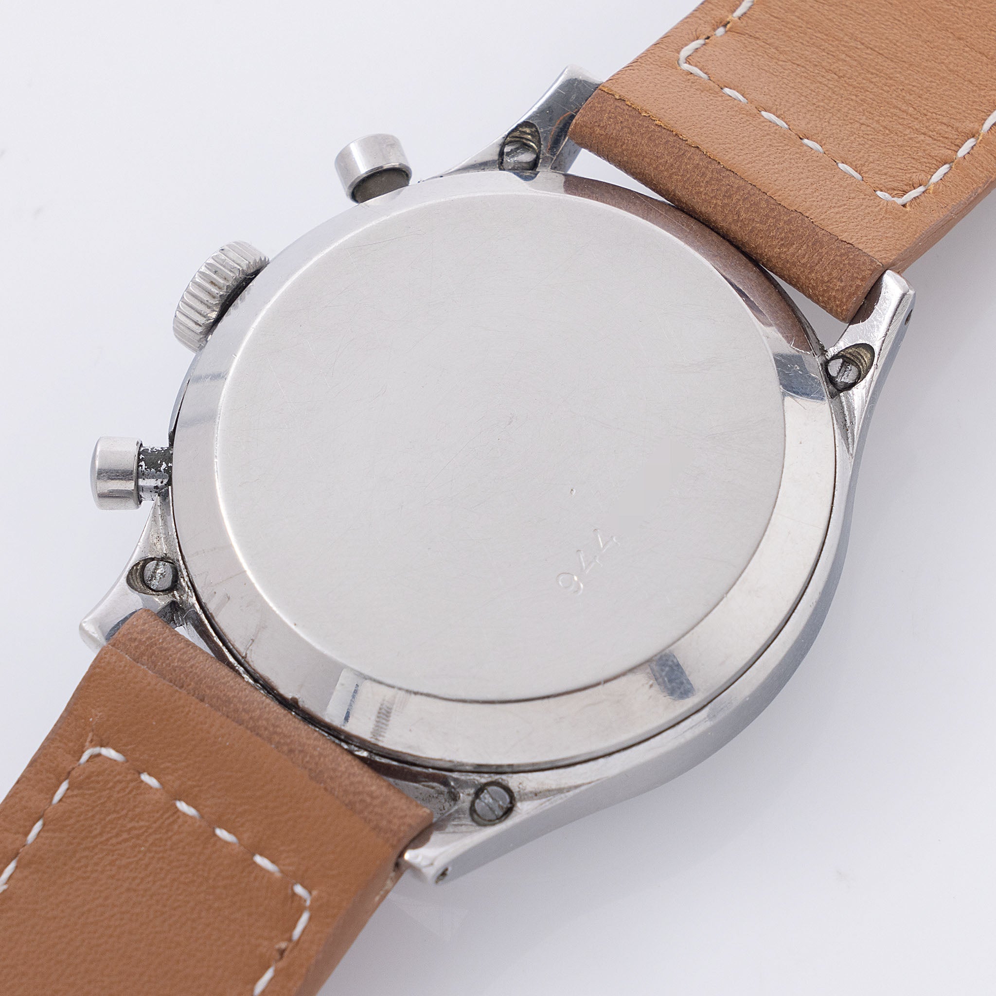 Cyma Chronograph Two-Tone Tropical Dial "clamshell " case