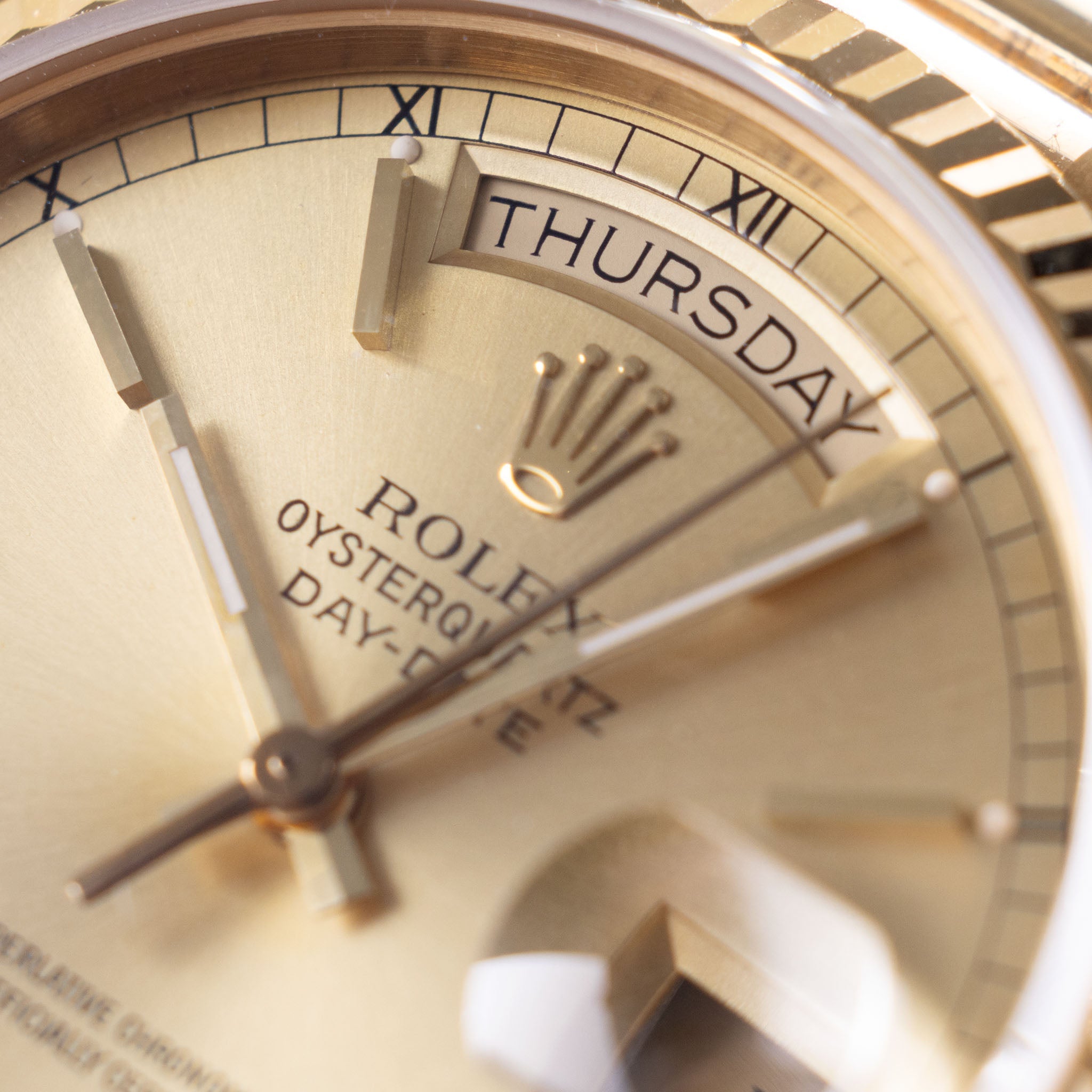 Rolex Day-Date Oysterquartz Champagne Dial Ref 19018