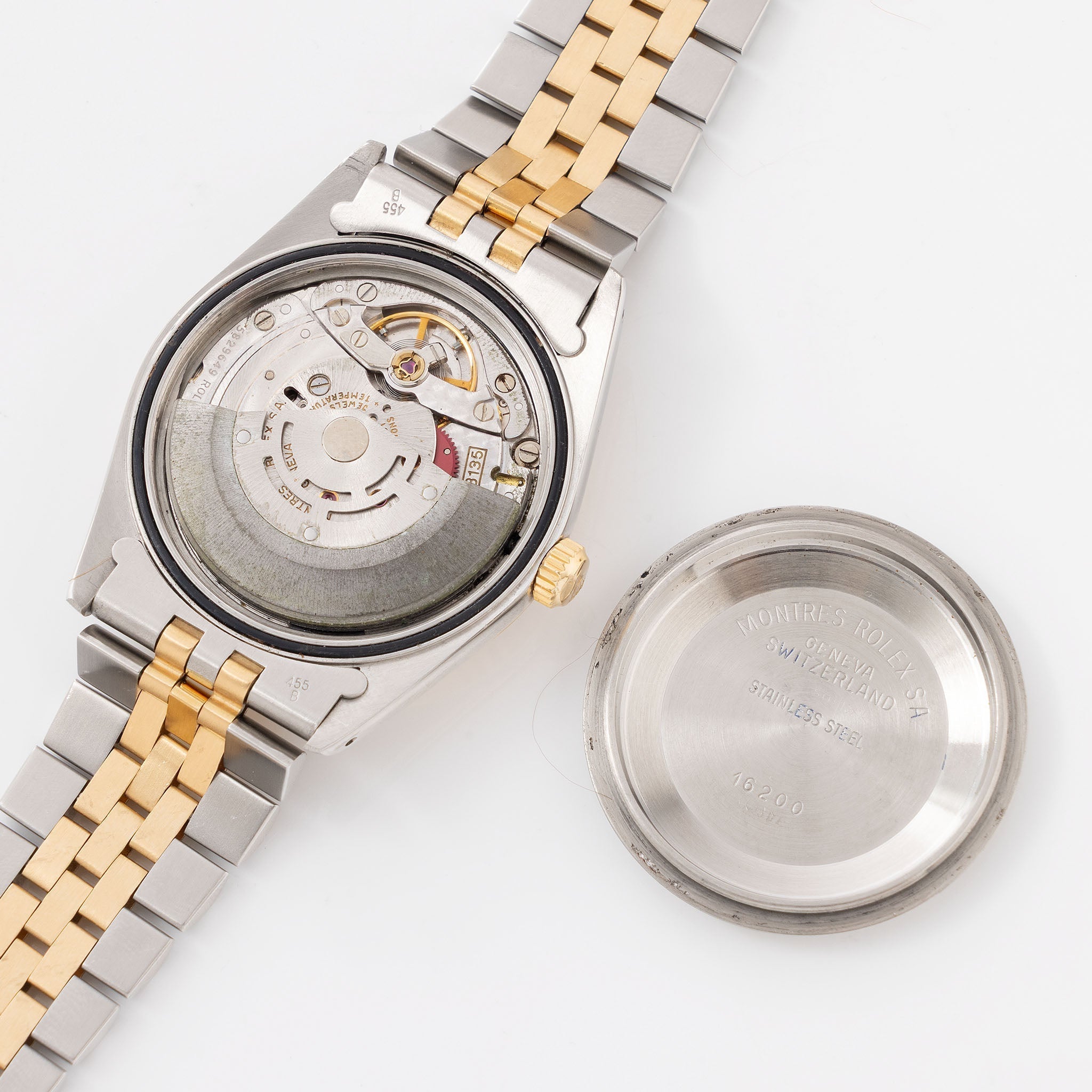 Rolex Datejust Champagne Linen Dial Steel and Gold Ref. 16233