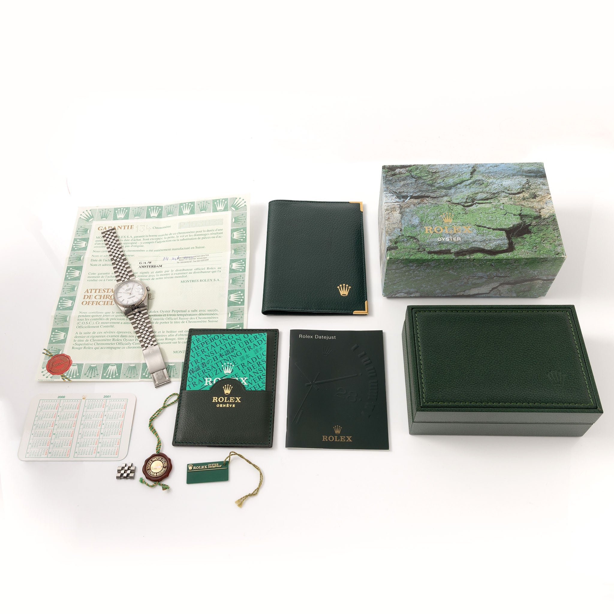 Rolex Datejust 16234 "Porcelain Dial" Box and Paper set