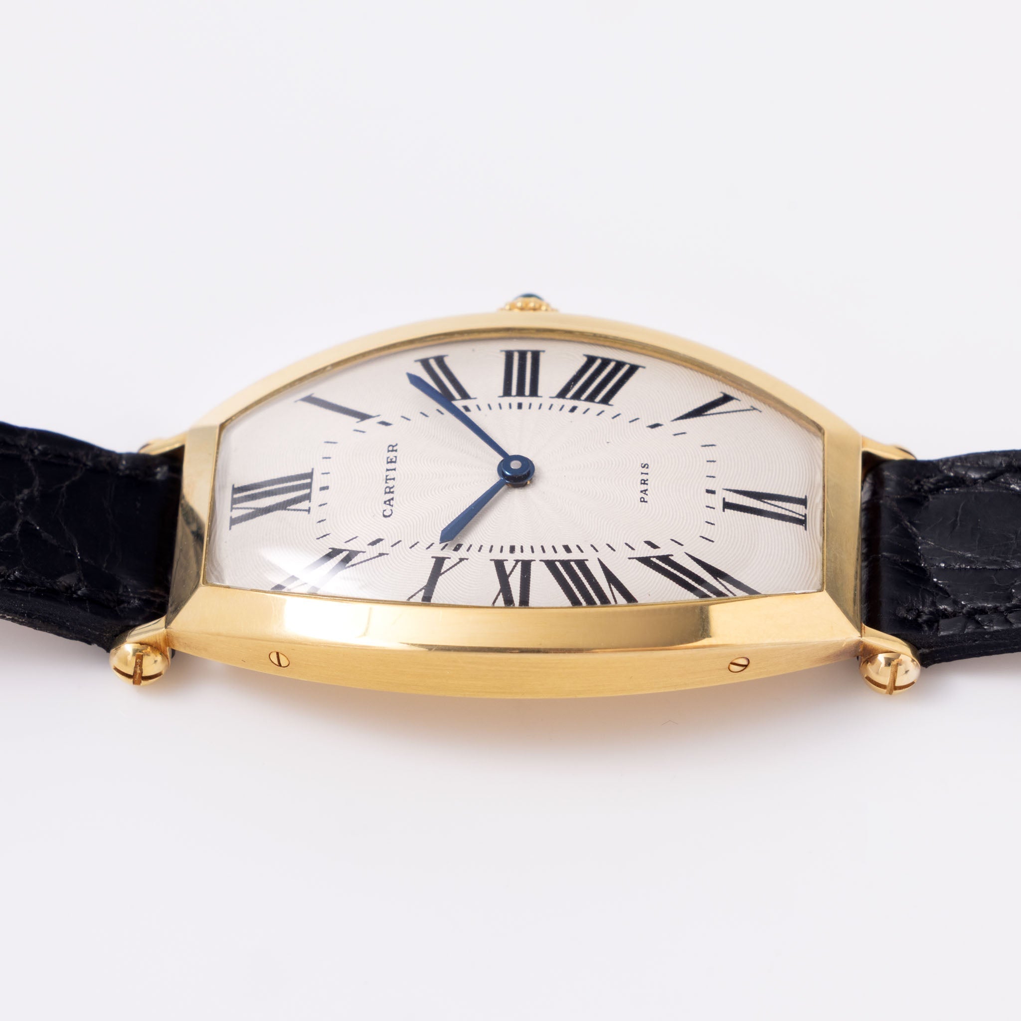 Cartier Tonneau Jumbo "Paris" Guilloché dial Mechanic