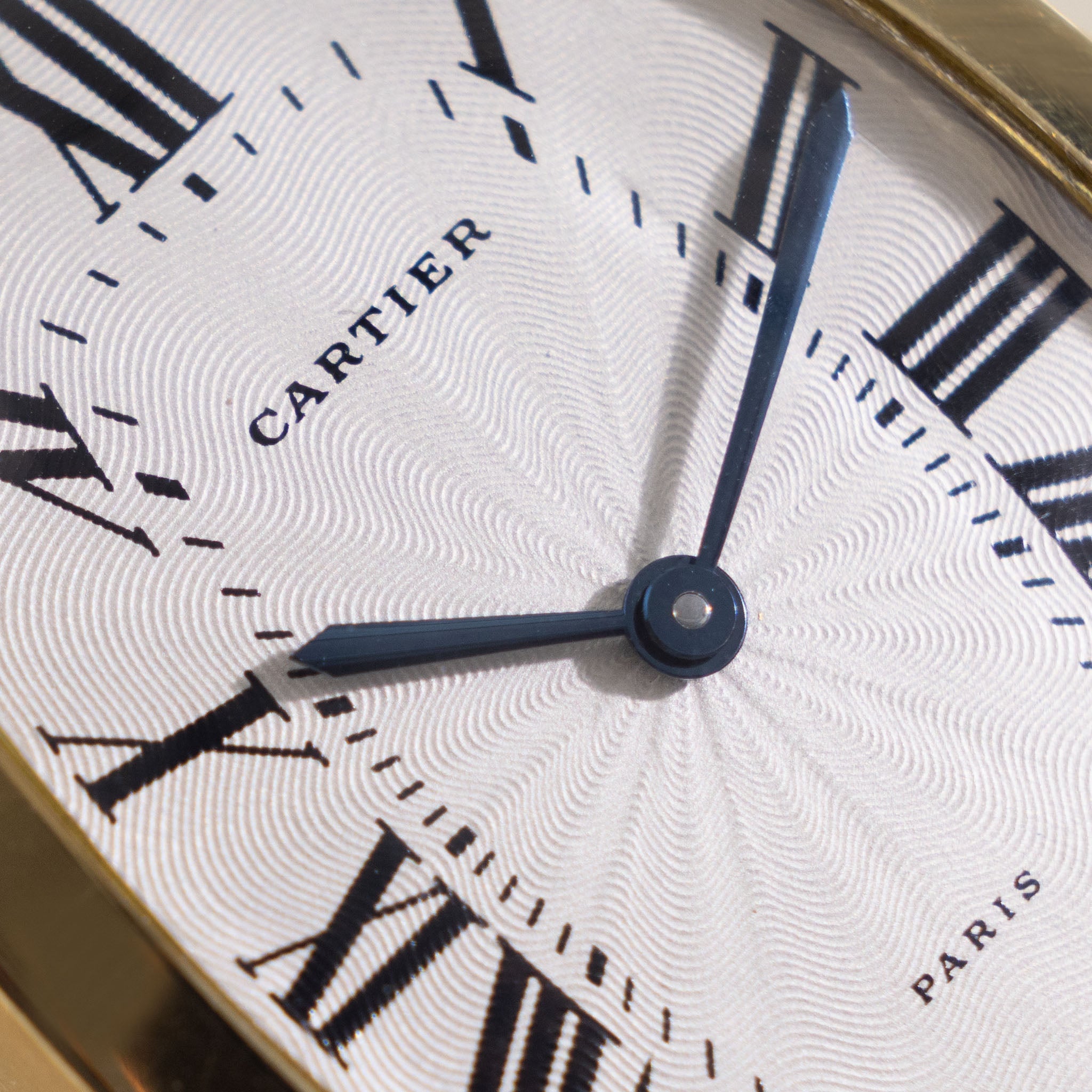 Cartier Tonneau Jumbo "Paris" Guilloché dial Mechanic