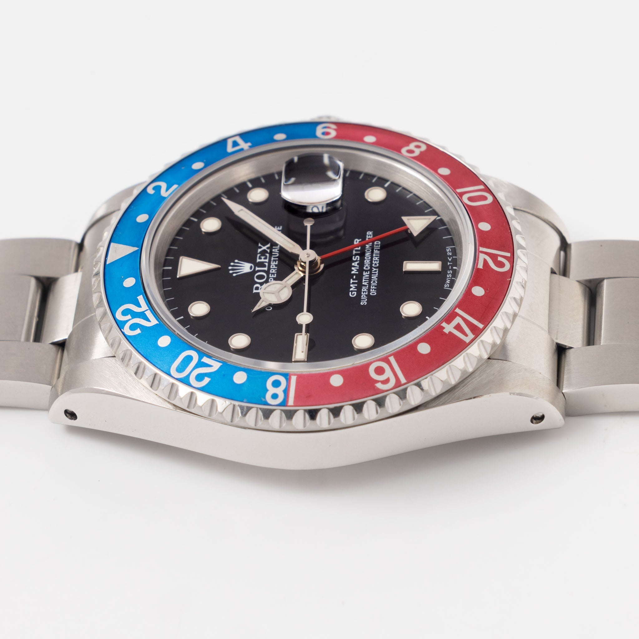 Rolex GMT-Master 16700 with Faded Pepsi Inlay Box and Papers Tritium Dial