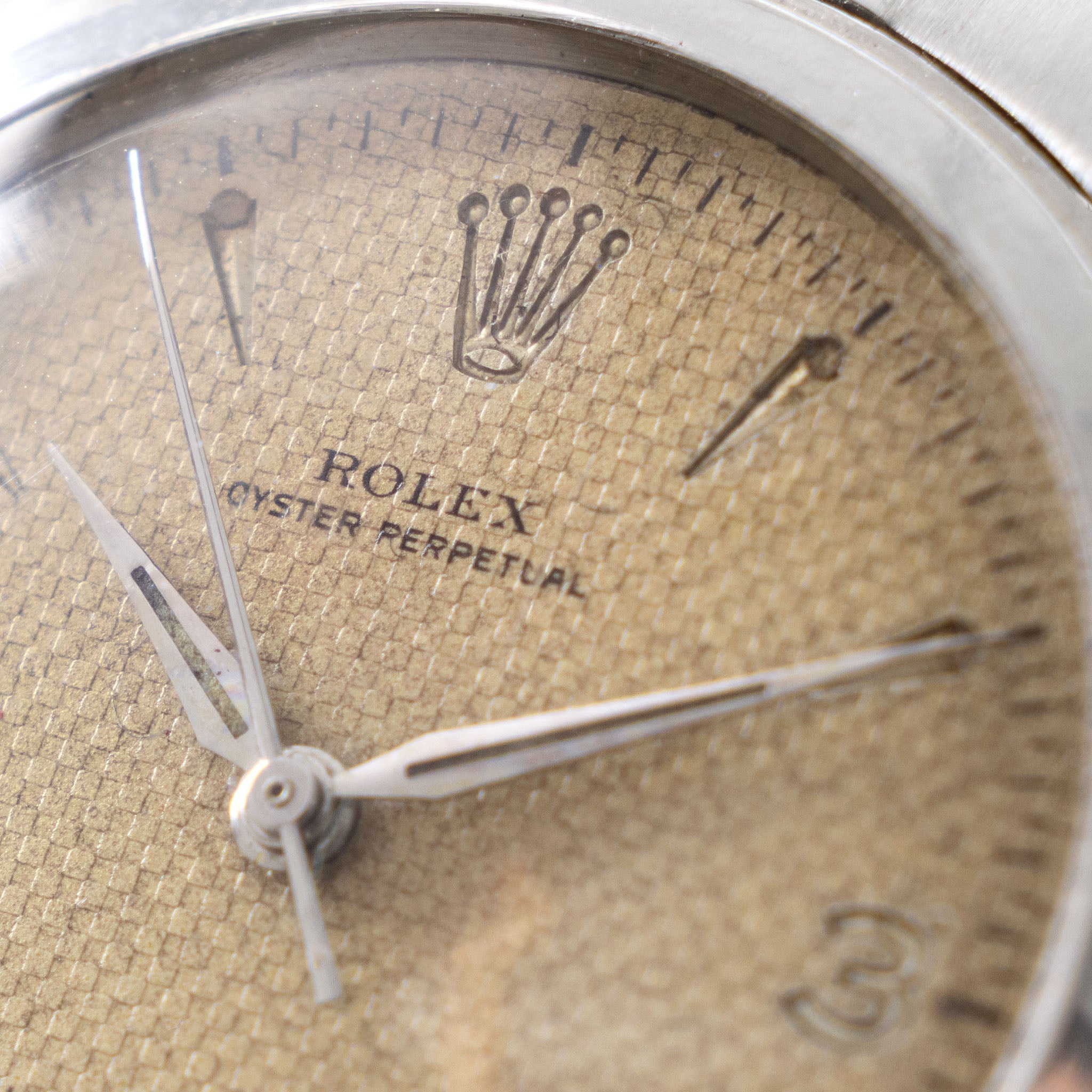 Rolex Oyster Perpetual Ovettone ref. 6098 Checkerboard Dial