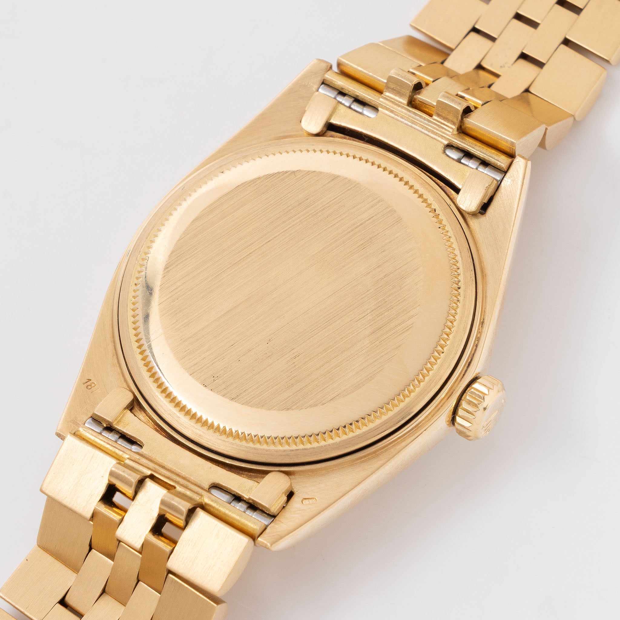 Rolex Datejust 1601/8 White Dial in 18k Yellow Gold