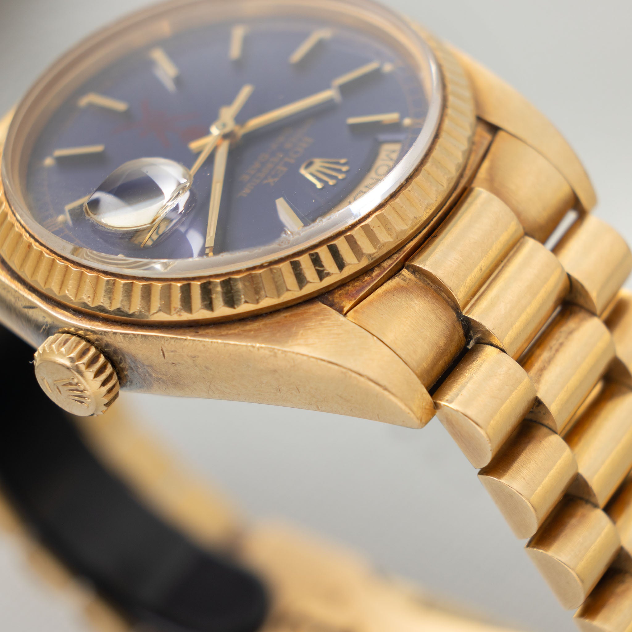 Rolex Day-Date 18038 Purple  Khanjar dial from original owner’s family with Provenance