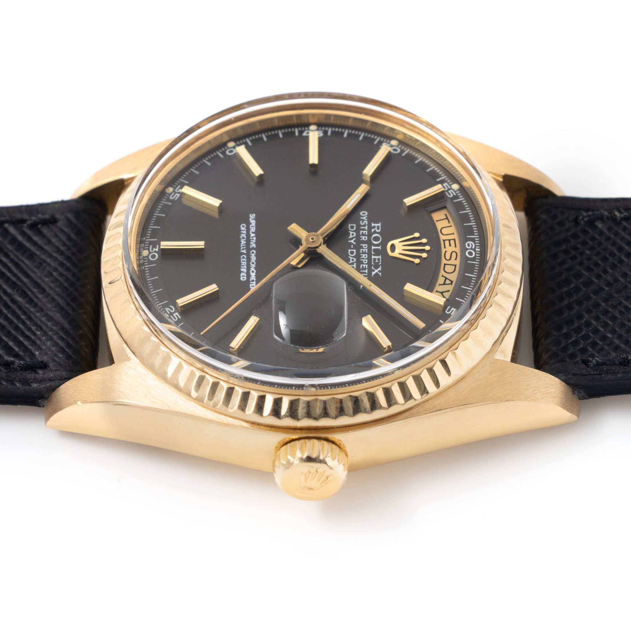 Rolex Day-date Grey dial in 18 k yellow gold ref 1803 