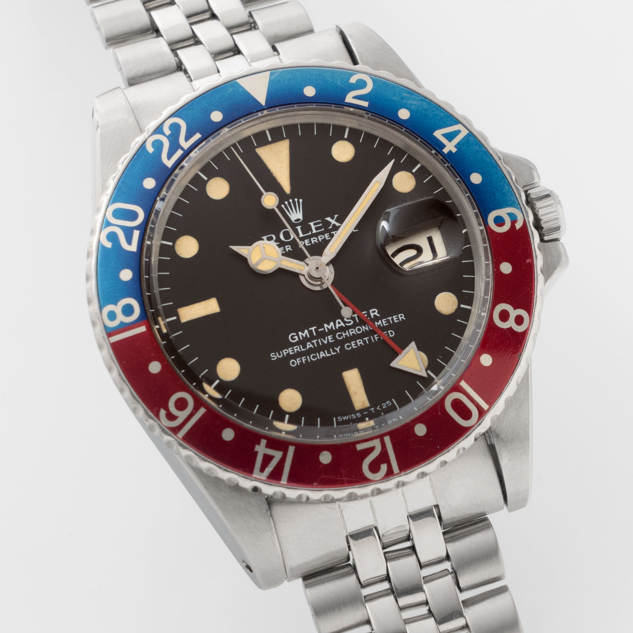Rolex GMT-Master 1675 Mk1 Long-E Brown Tropical Dial with Faded Pepsi Bezel