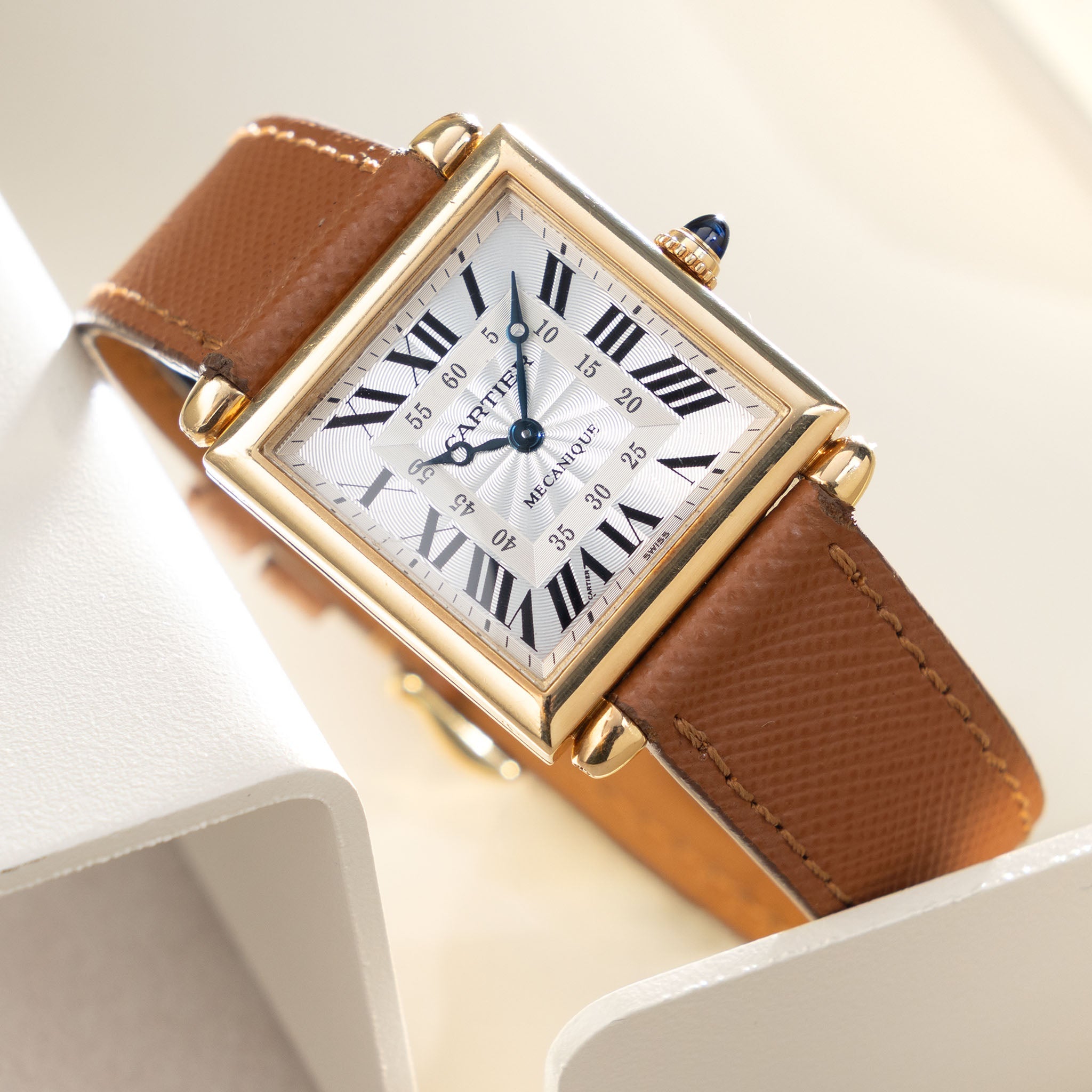 Cartier Tank Obus CPCP in 18 k yellow gold ref 2380
