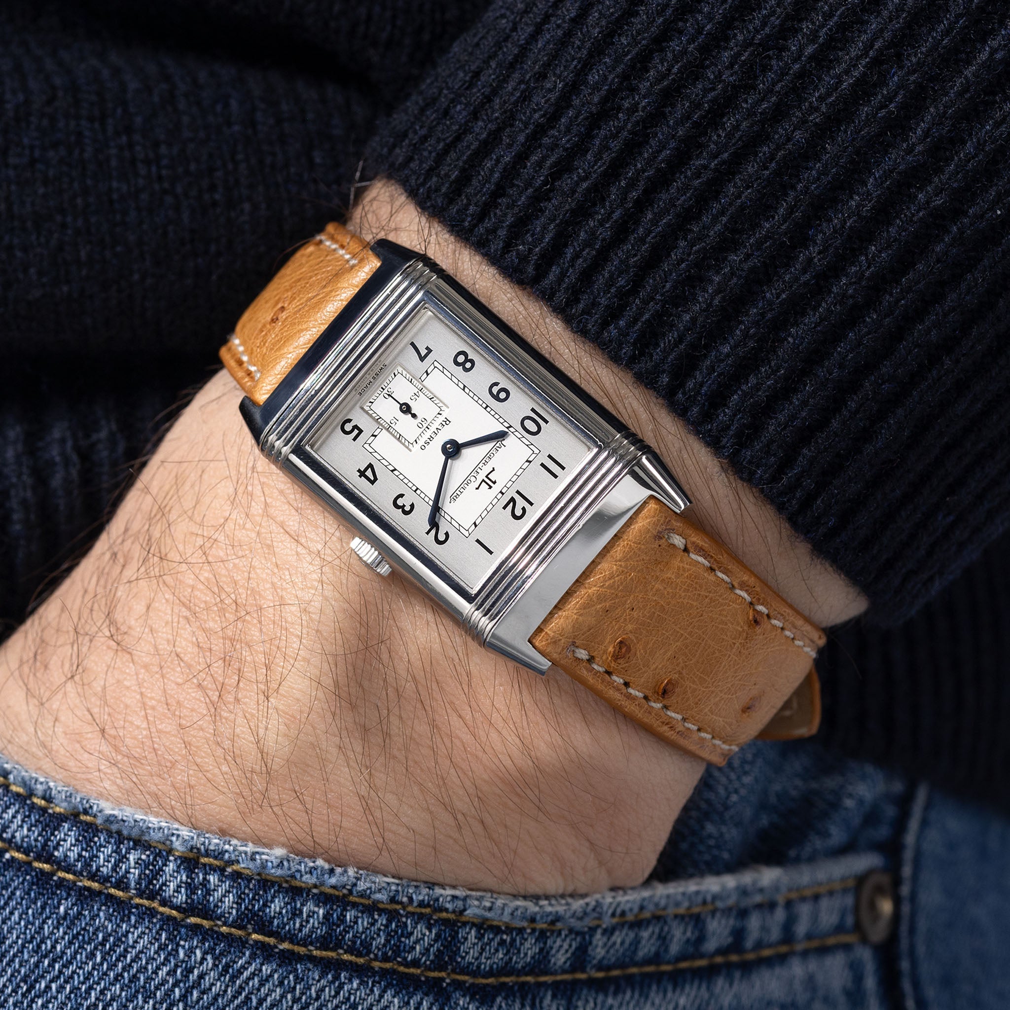 Jaeger Lecoultre Reverso Grande Taille Silver dial ref 270.8.62