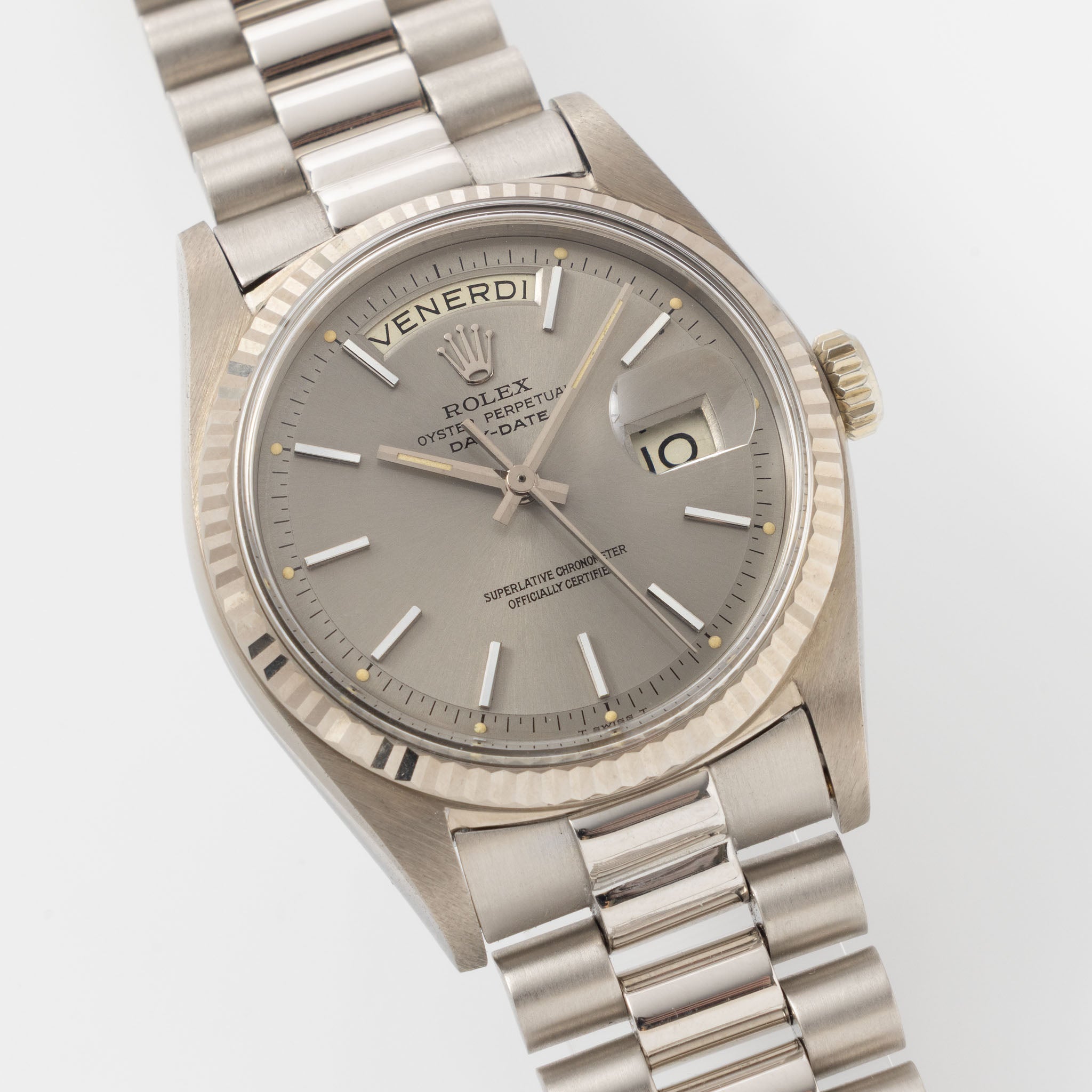 Rolex Day-Date 1803/9 Warm Grey Dial in 18k White Gold
