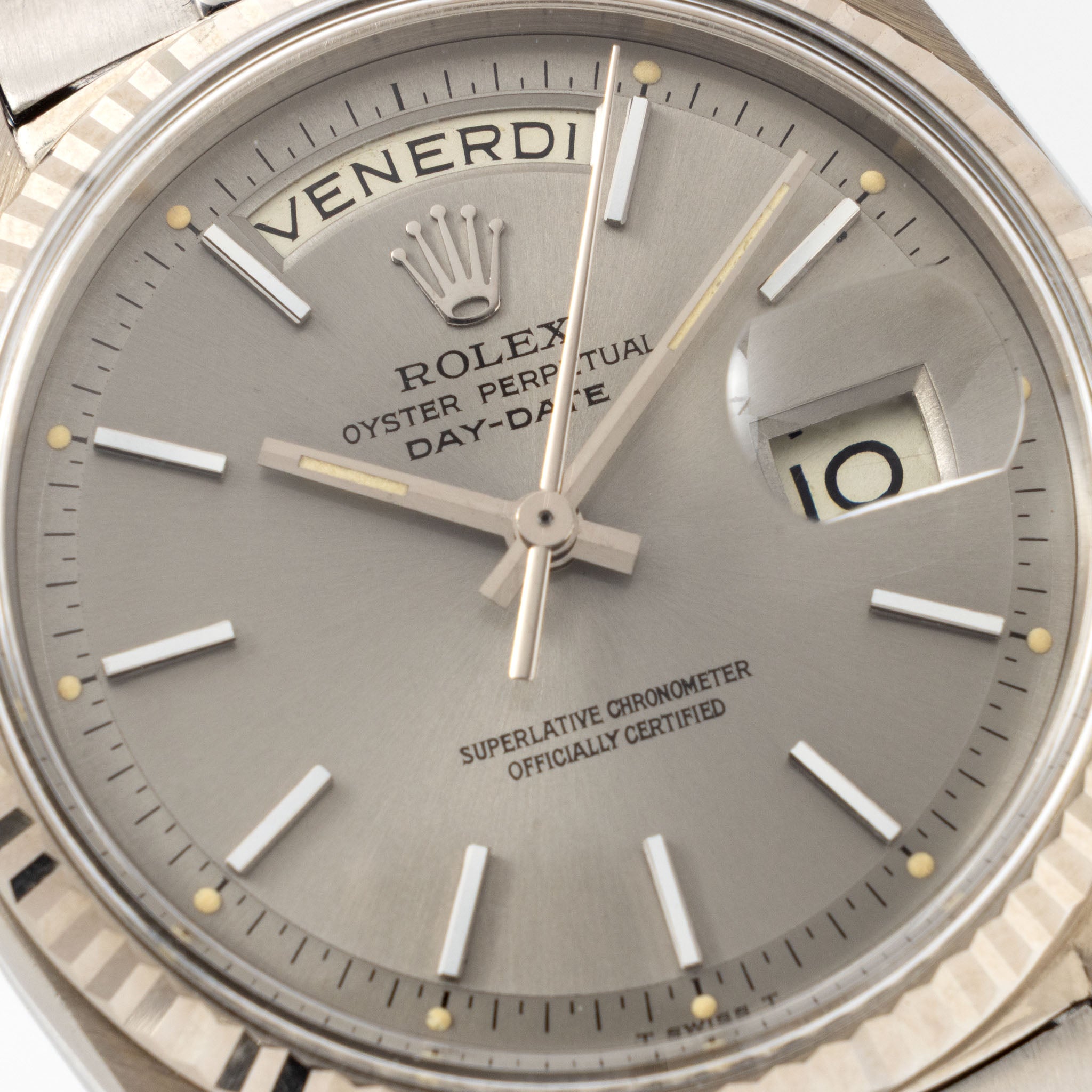 Rolex Day-Date 1803/9 Warm Grey Dial in 18k White Gold