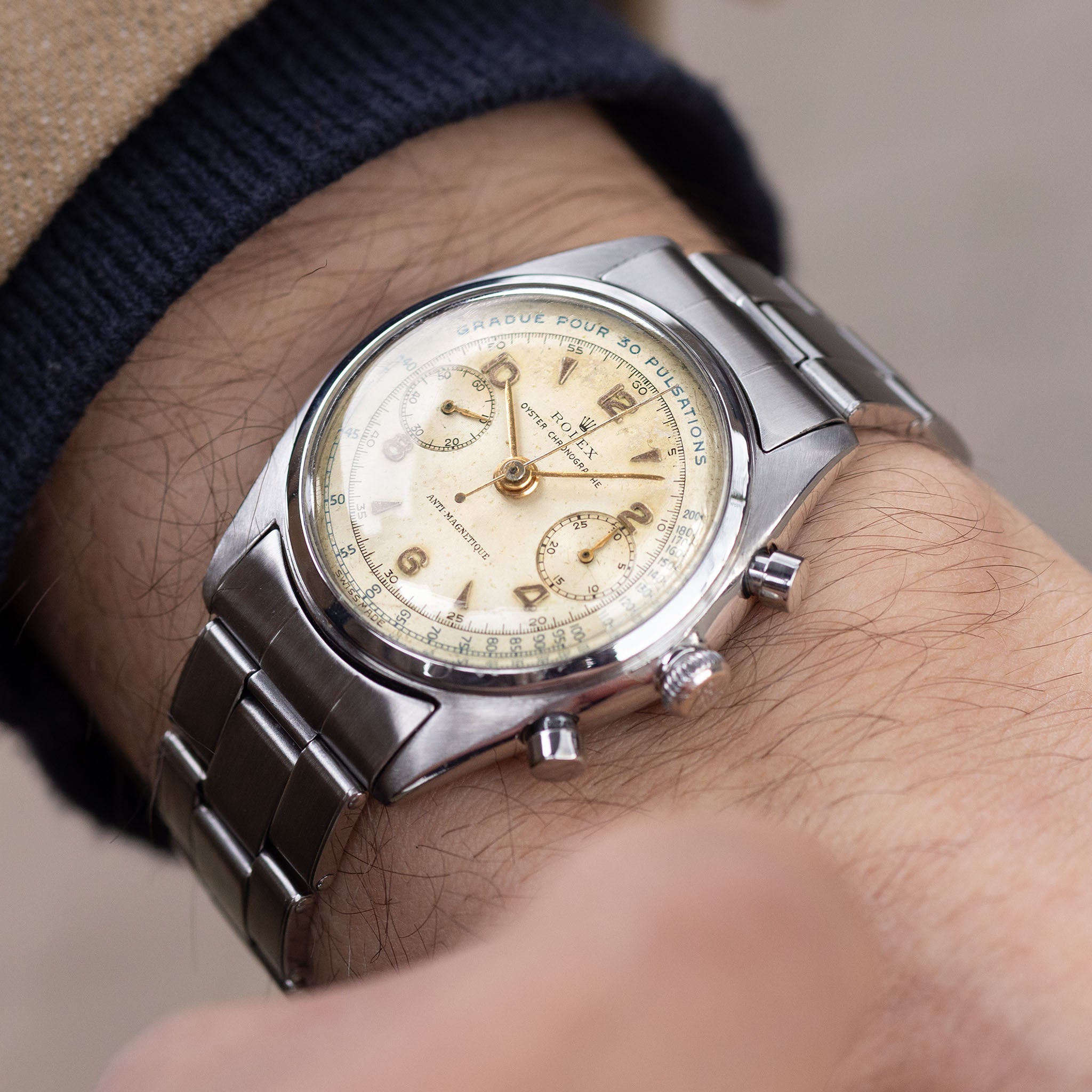 Rolex Chronograph ref. 4500 Pulsations Dial