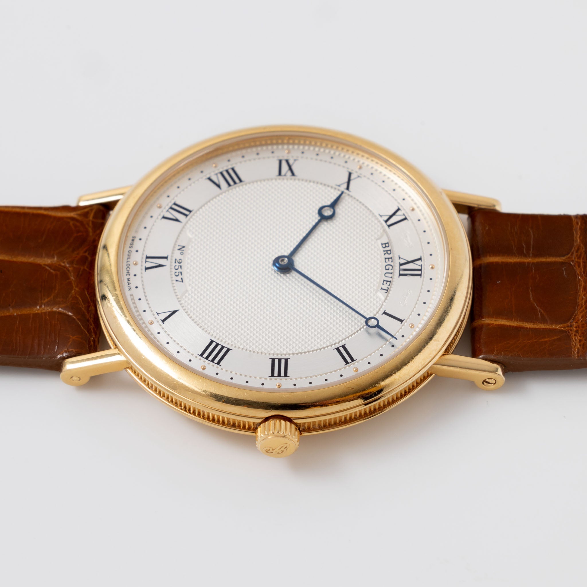 Breguet Ultra thin Classique Dress watch Guilloche dial ref 5130 in 18 k yellow gold