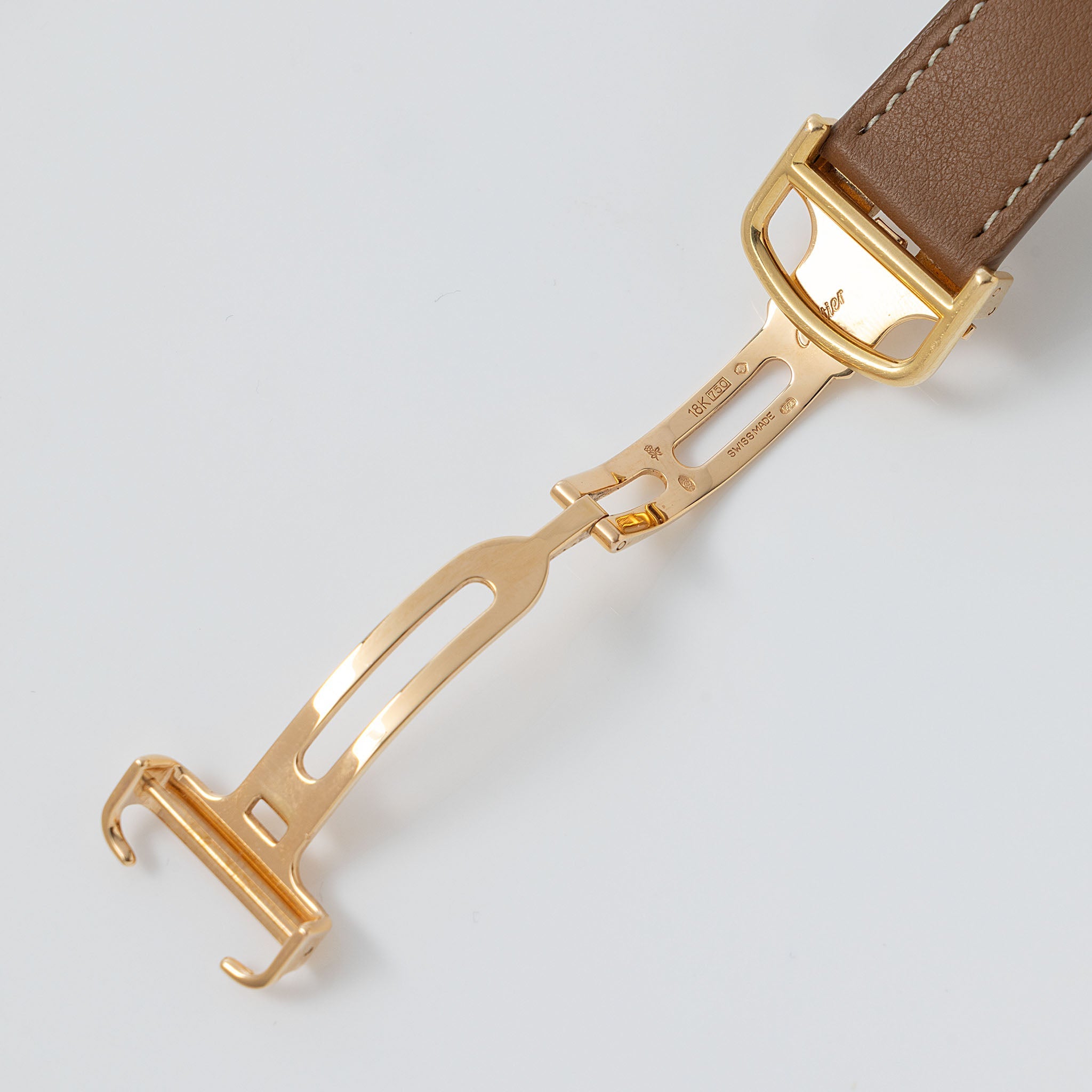 Cartier Basculante 2391 Guilloché Dial in 18k Yellow Gold Millennium  Limited Edition