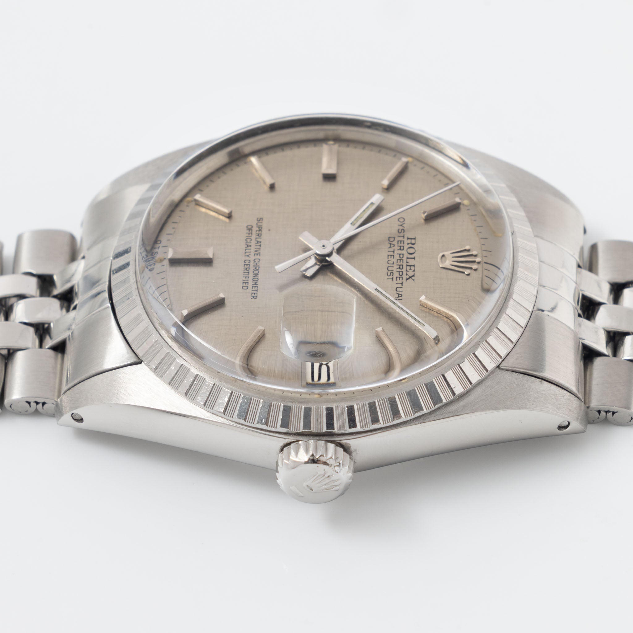 Rolex Datejust 1603 Grey Linen Sigma Dial