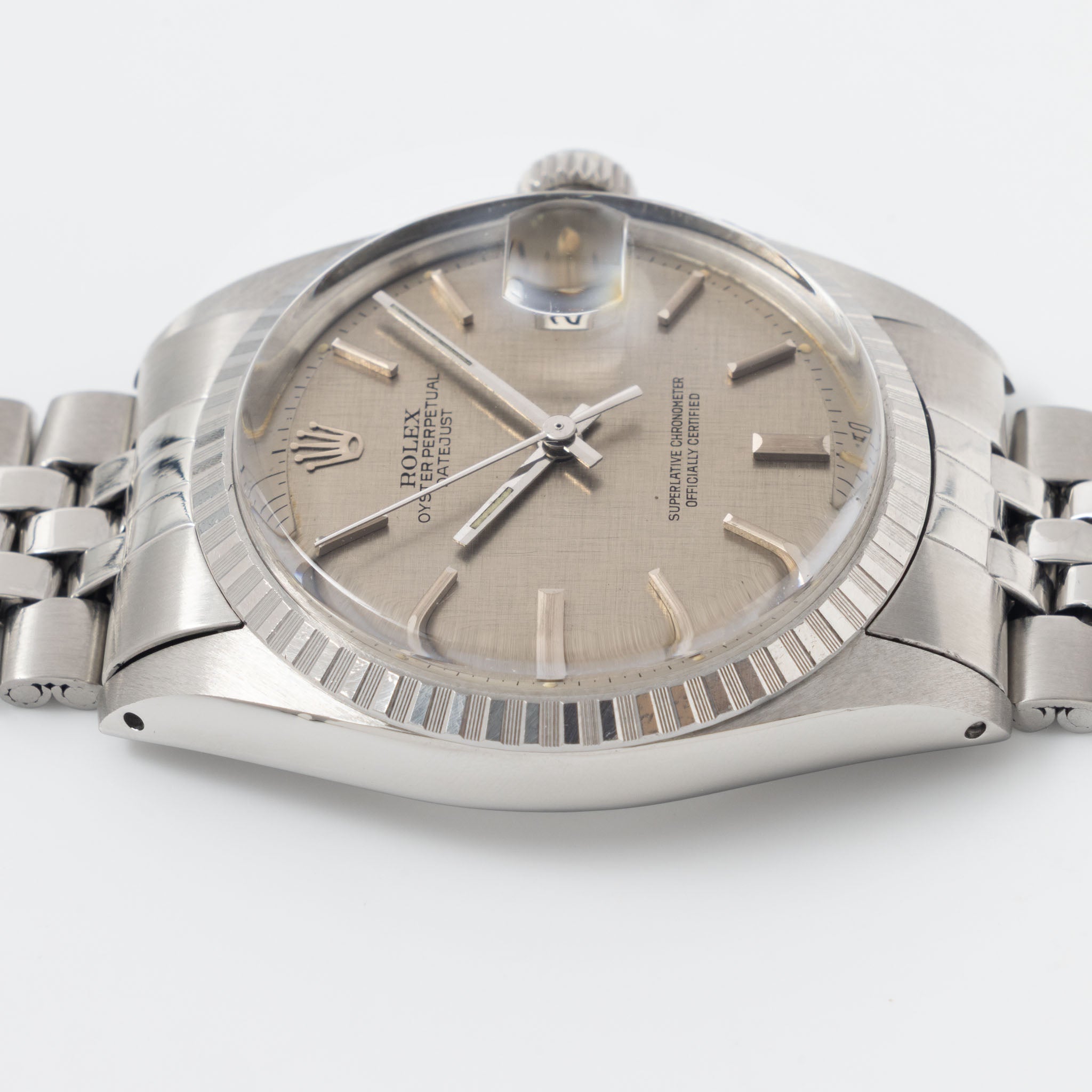 Rolex Datejust 1603 Grey Linen Sigma Dial