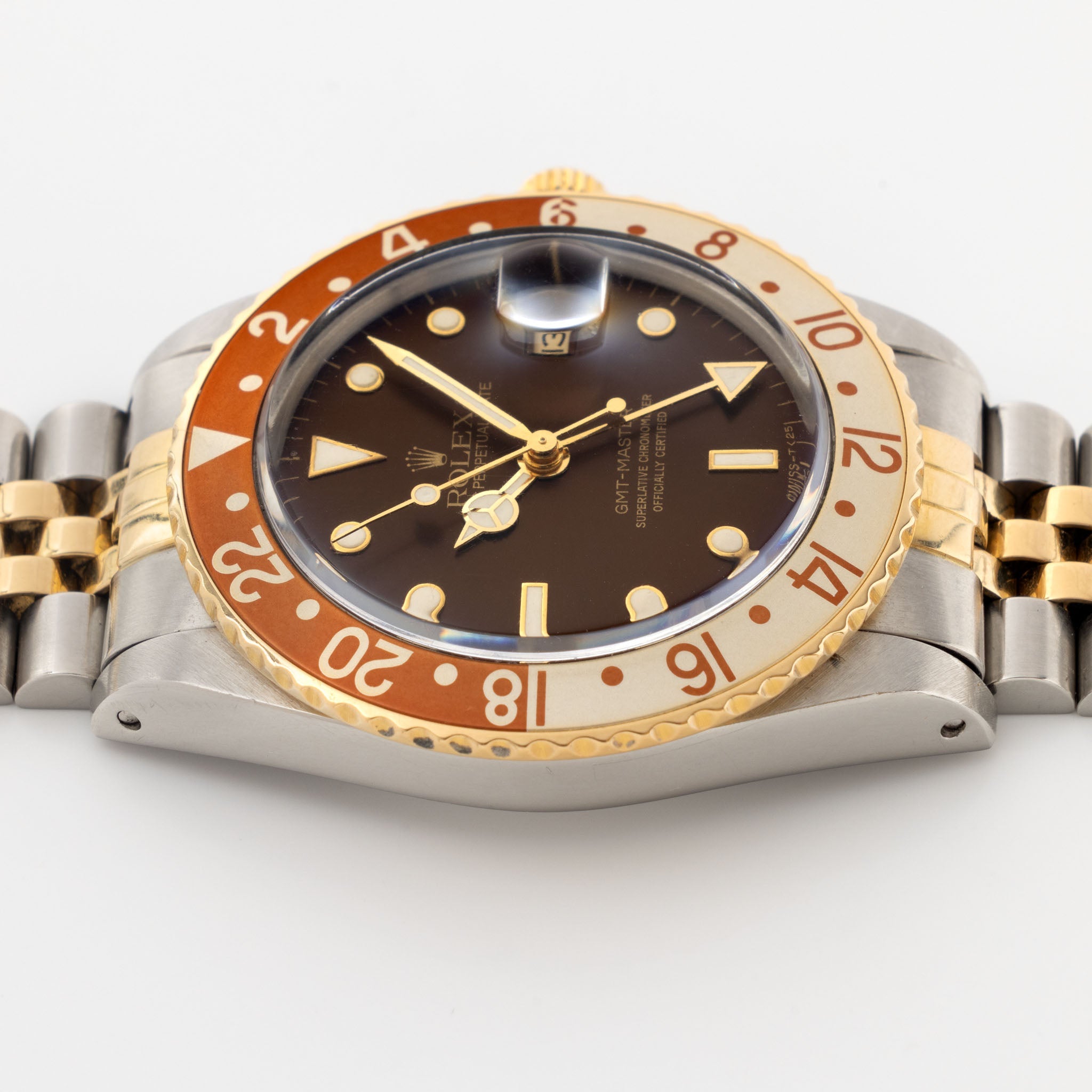 Rolex GMT-Master 16753 Root Beer Brown Soleil Dial with Original Box and Papers