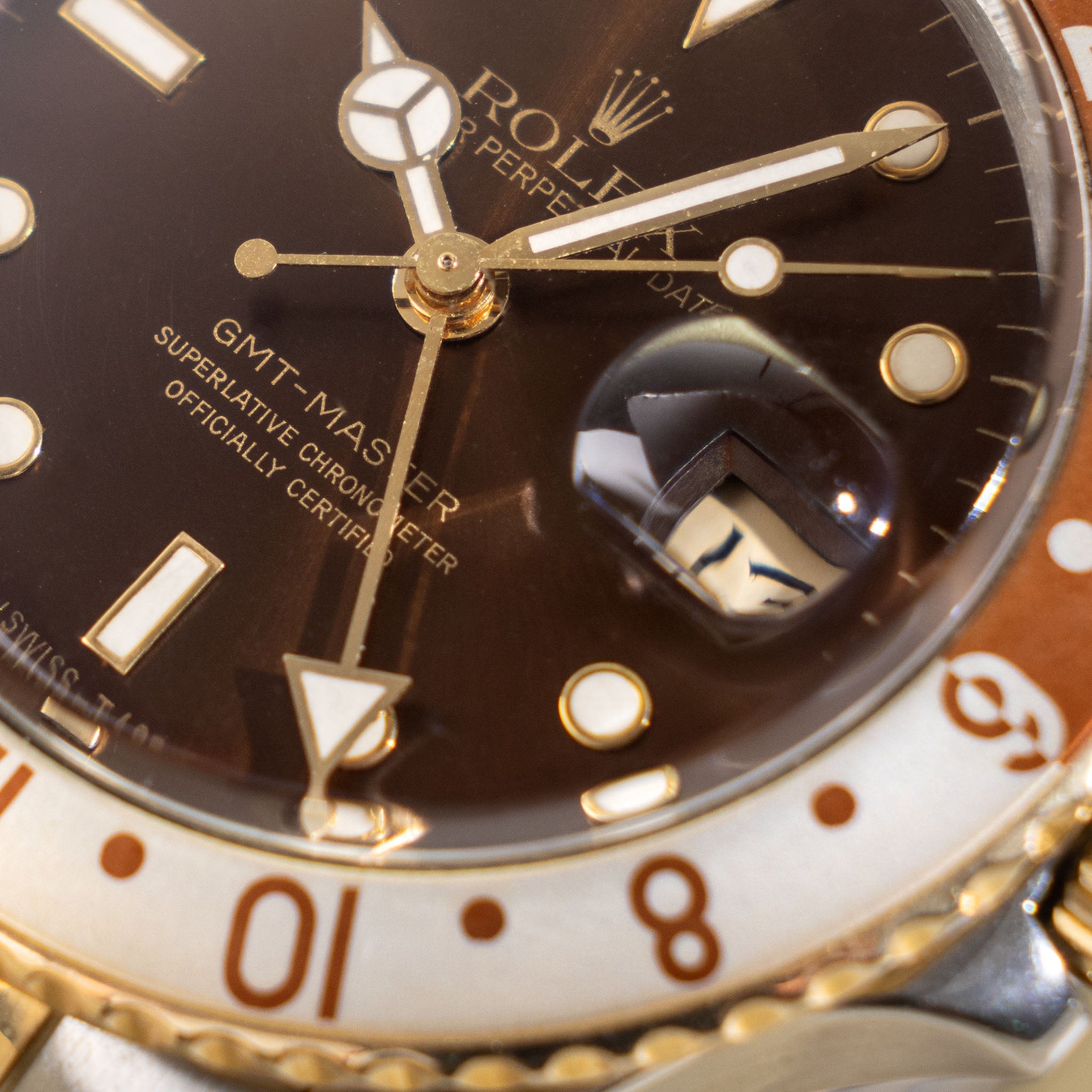 Rolex GMT-Master 16753 Root Beer Brown Soleil Dial with Original Box and Papers