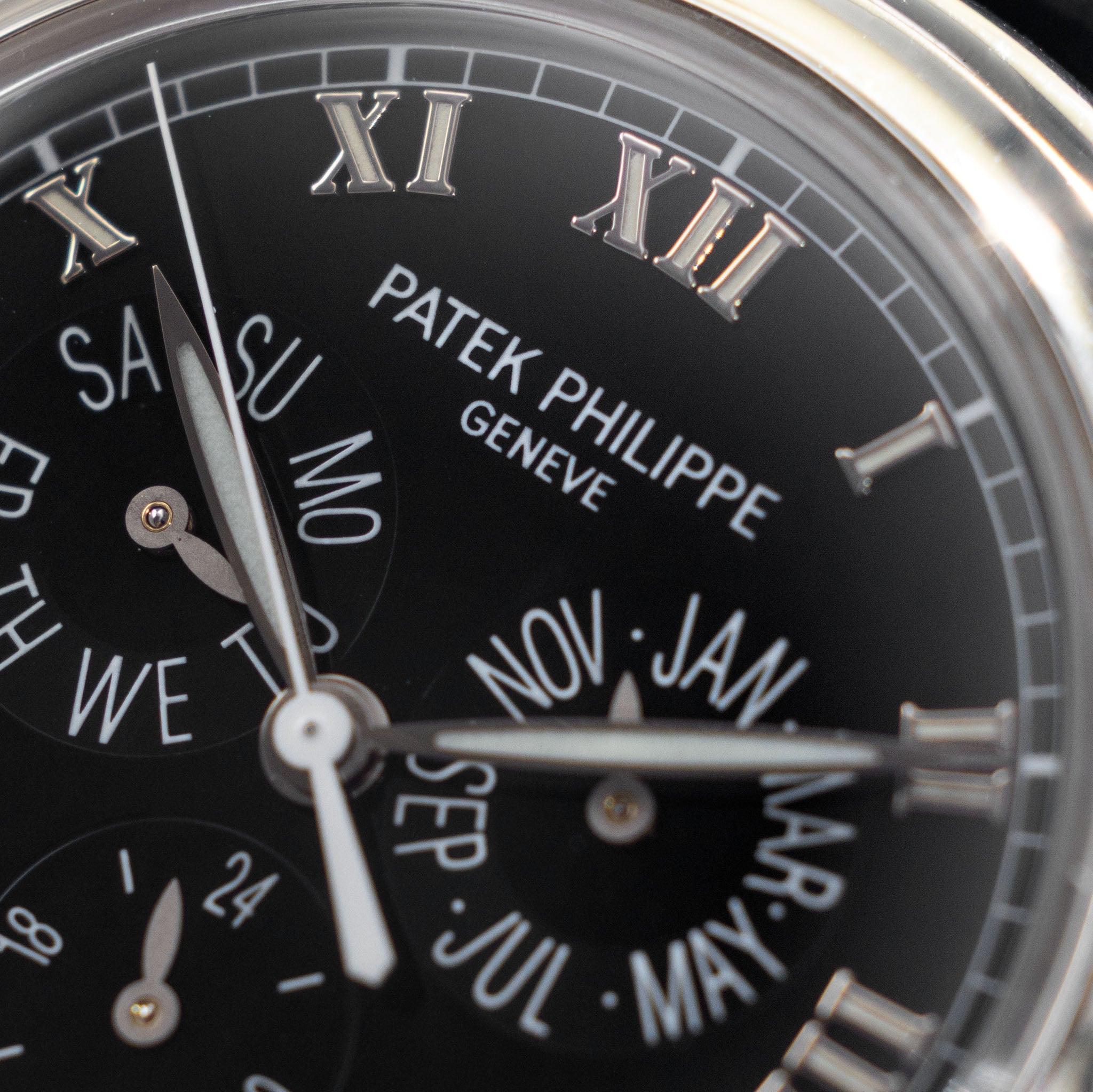 Patek Philippe Annual Calendar 5035P Black Dial in Platinum with Box