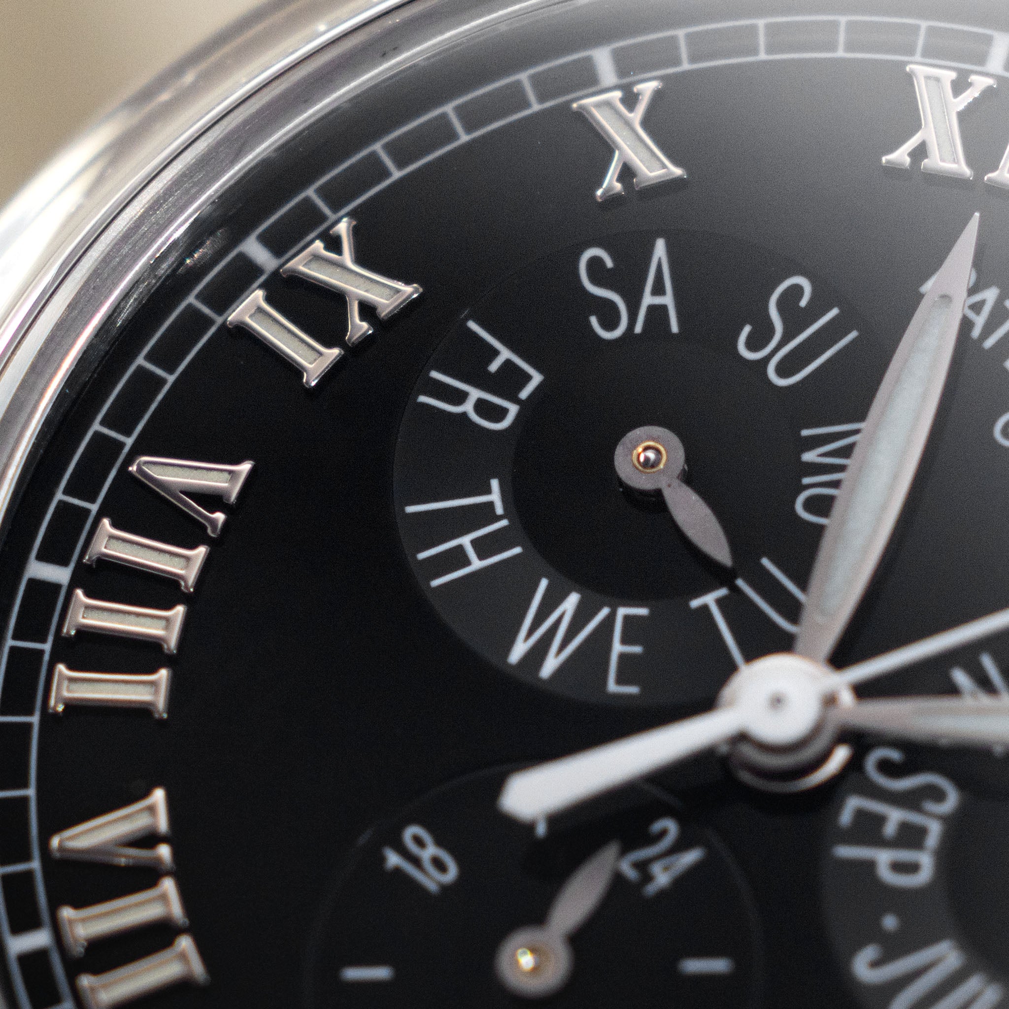 Patek Philippe Annual Calendar 5035P Black Dial in Platinum with Box