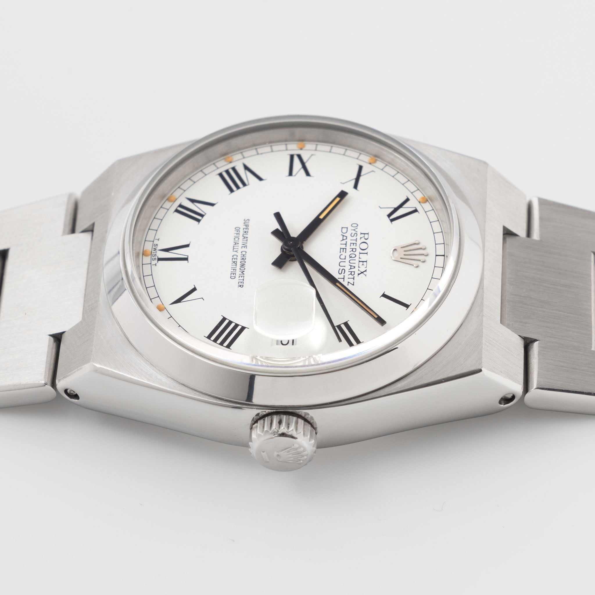 Rolex Oysterquartz Datejust 17000 White Buckley Dial with Papers