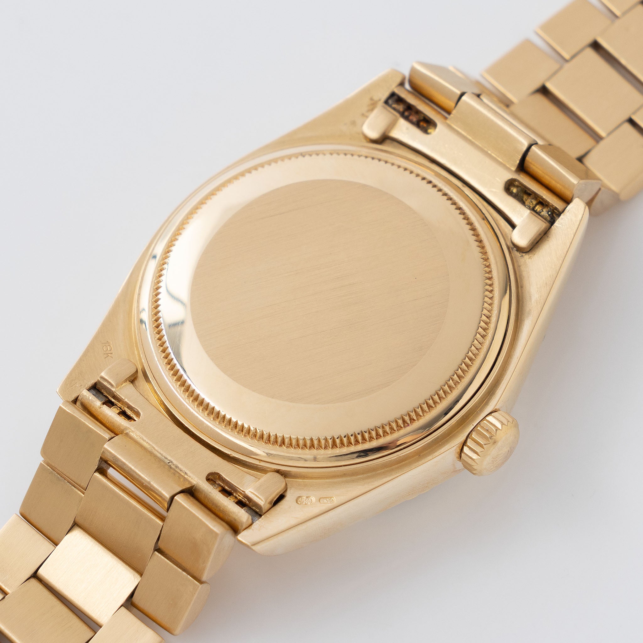 Rolex Day-Date 18038 Porcelain Roman Dial in 18k Yellow Gold