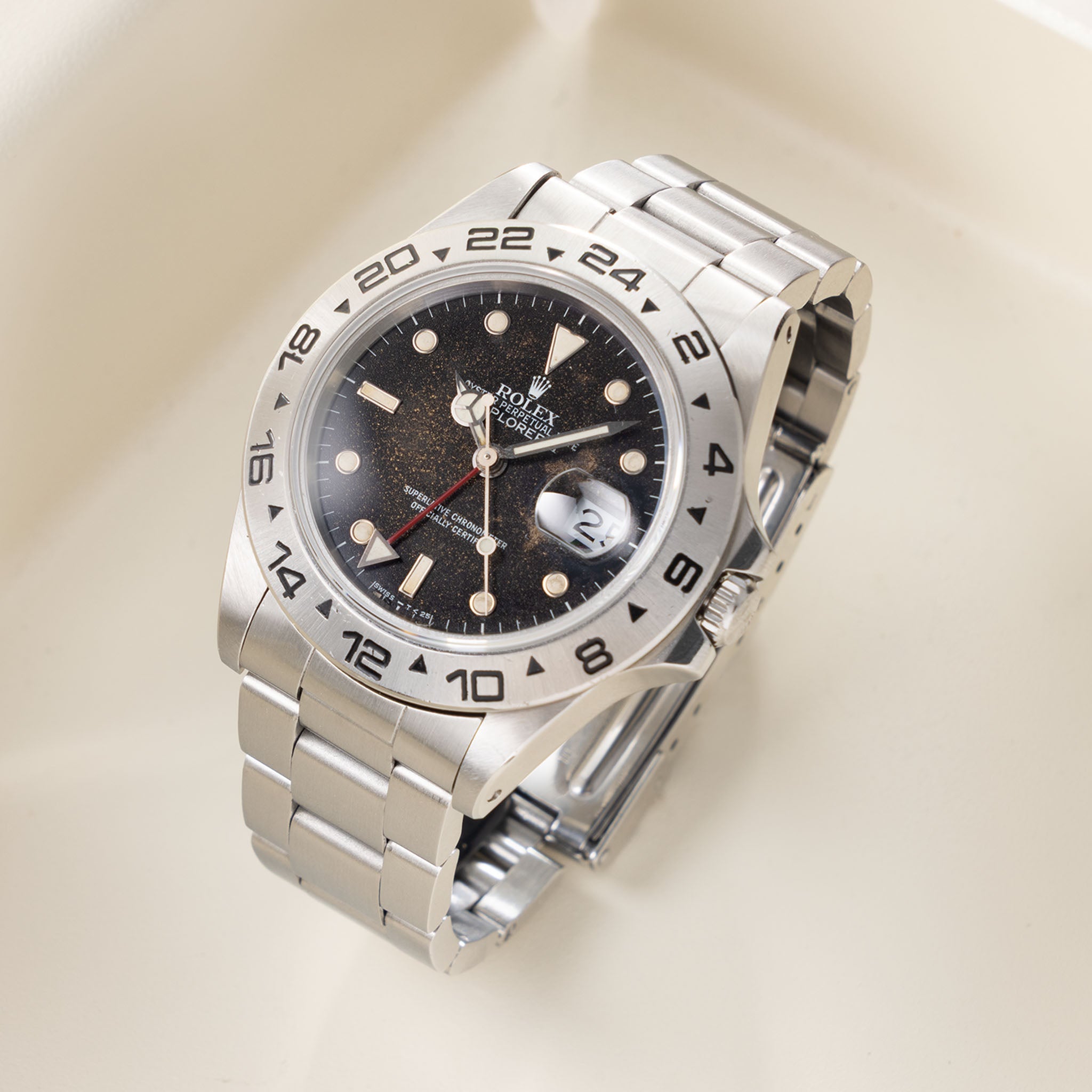 Rolex Explorer II  16550 Galaxy Tropical Dial with Box and Papers