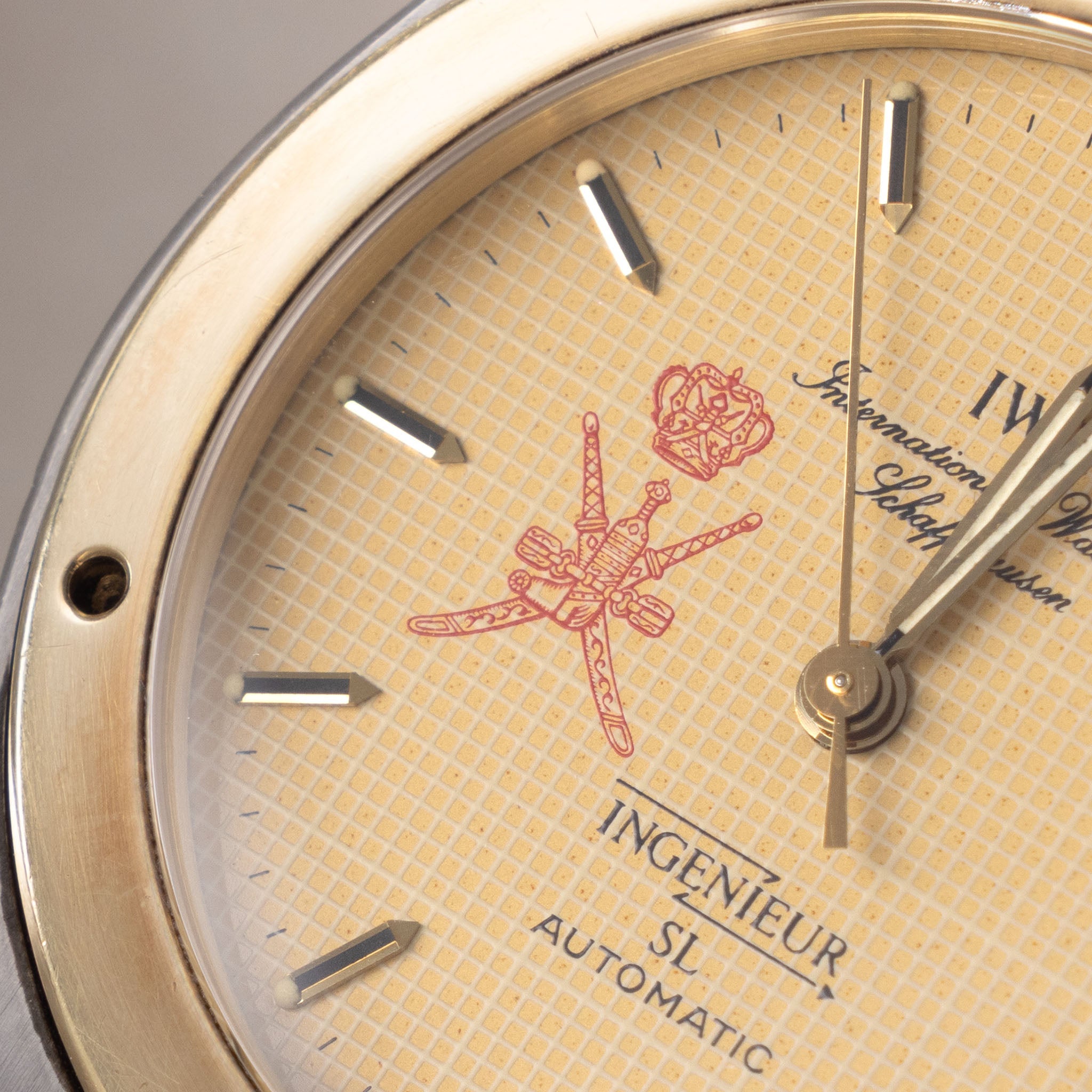 IWC Ingenieur Automatic SL Khanjar Dial ref 3505 Steel and Gold Execution