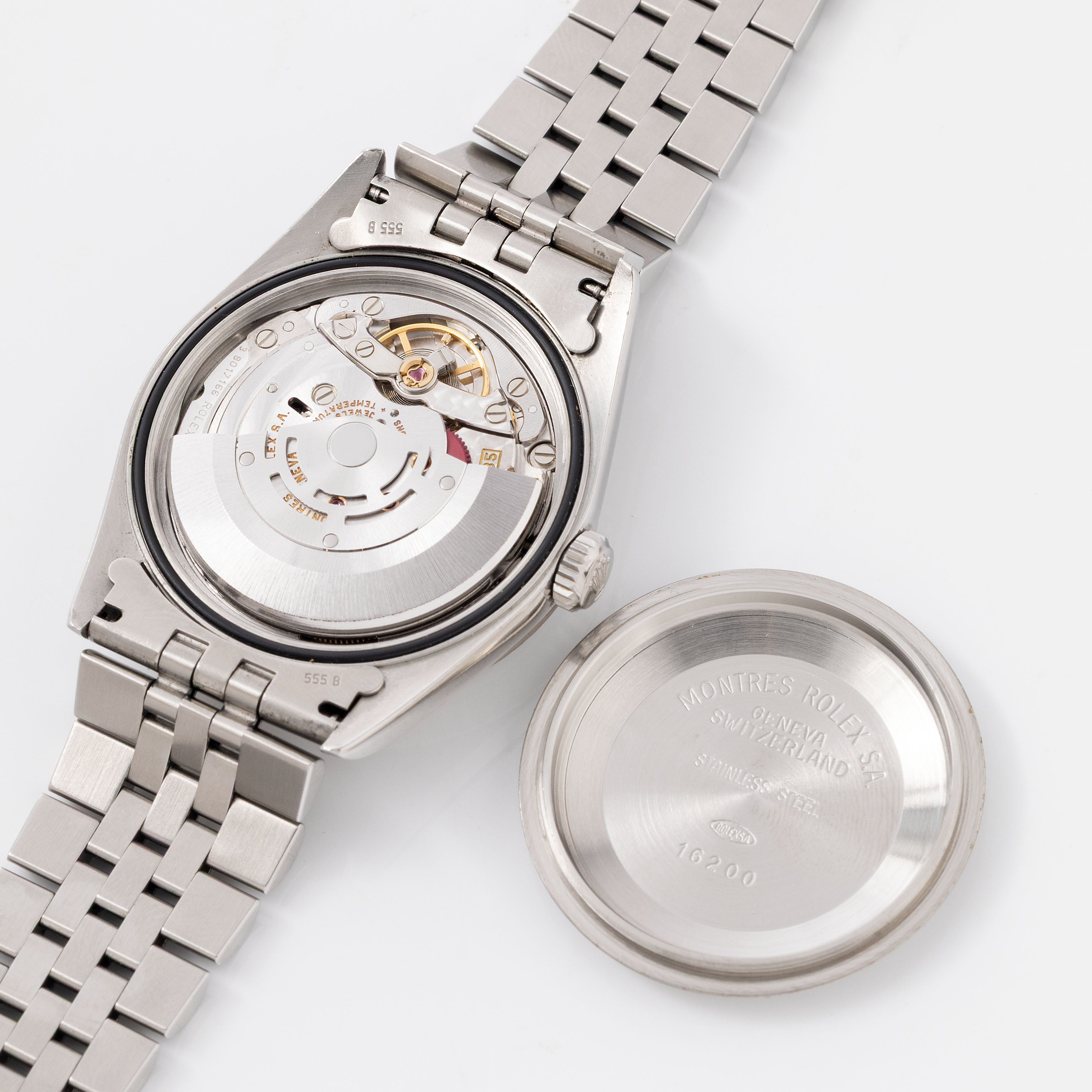 Rolex Datejust Salmon dial ref 16234 with Rolex service card