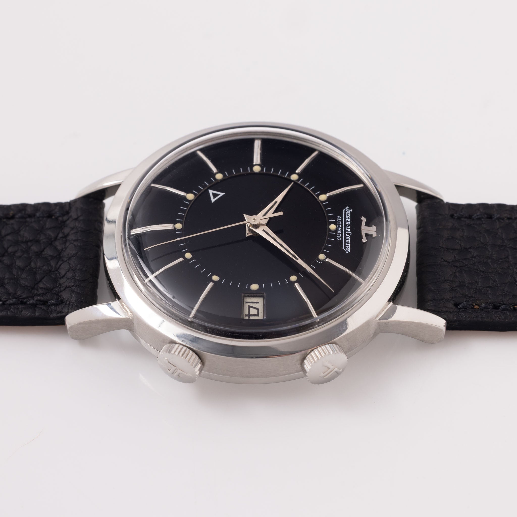 Jaeger LeCoultre Memovox Black Dial ref E 855 