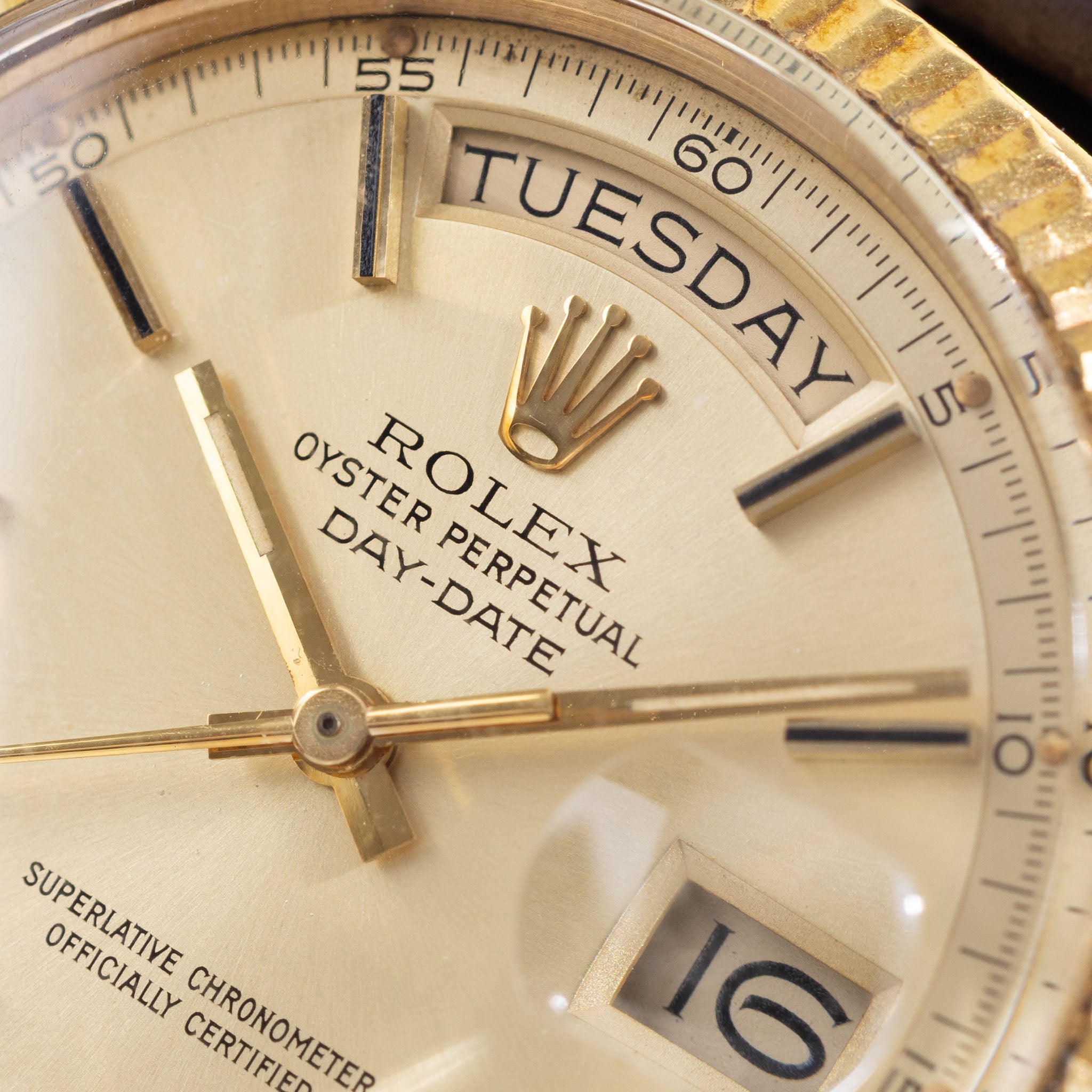 Rolex Day-Date 1803 Champagne Dial in 18k Yellow Gold