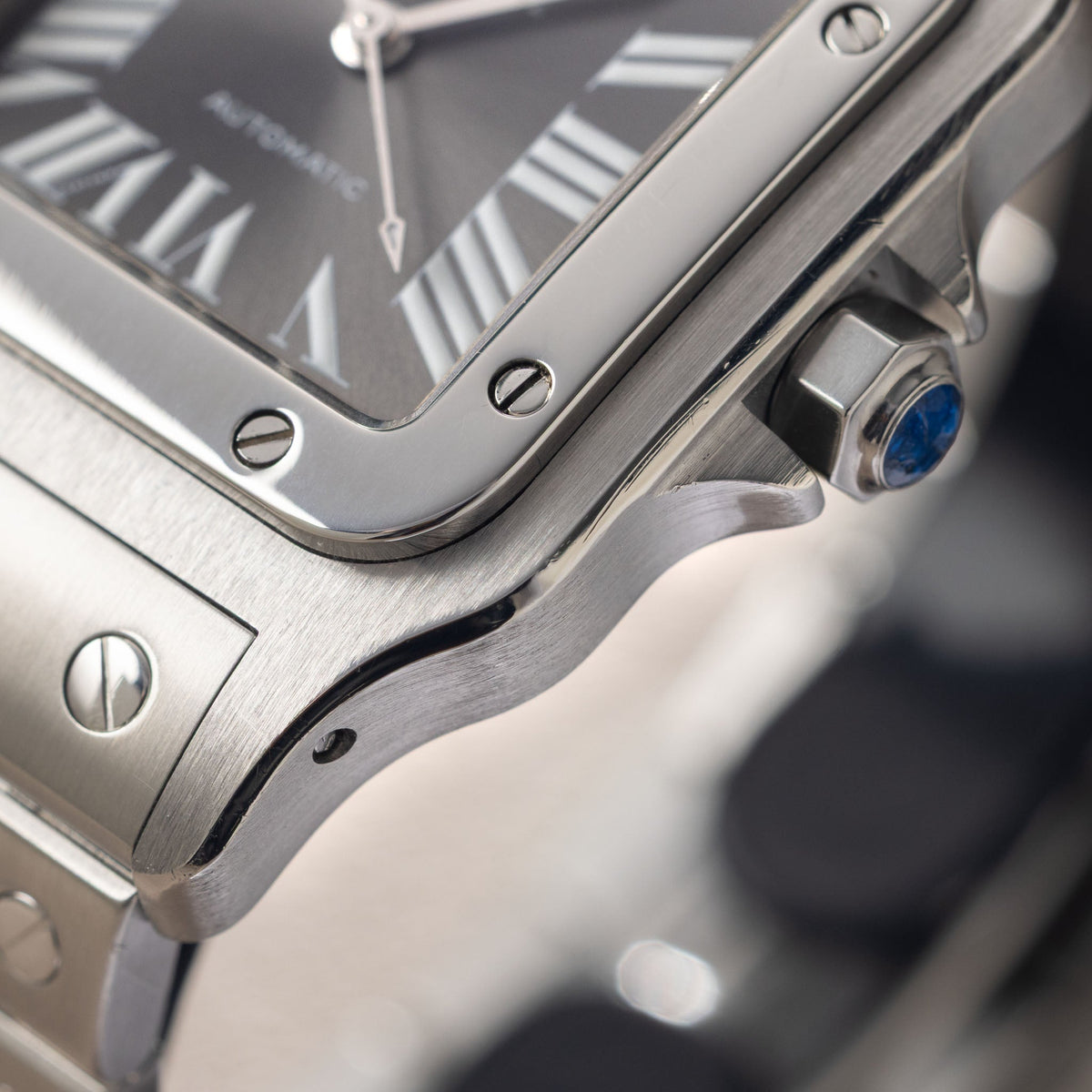 Cartier Santos Galbeé ref. 2319 SIHH Slate Grey Dial with Box and Original Guarantee Paper “Limited edition”