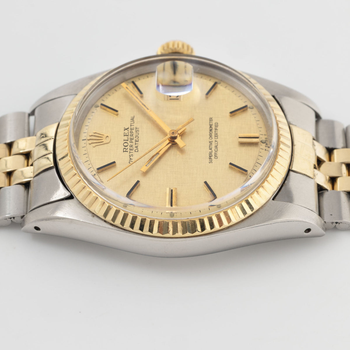 Rolex Datejust 1601/3 Linen Champagne Dial