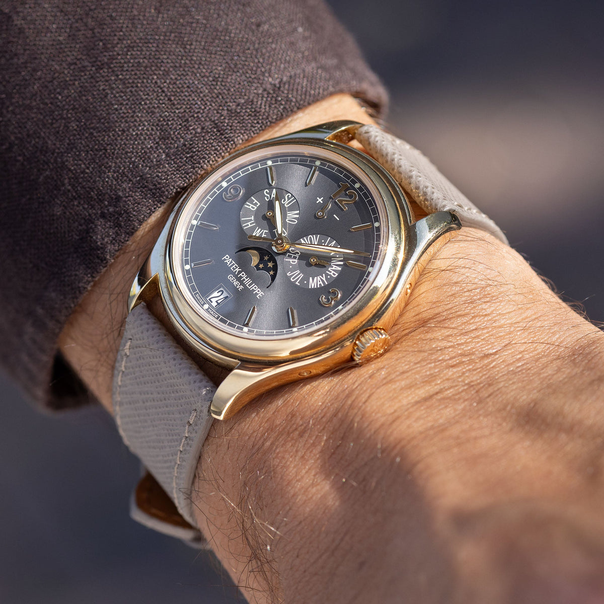 Patek Philippe Annual Calendar 5146J 010  Slate Grey Dial in 18k Yellow Gold
