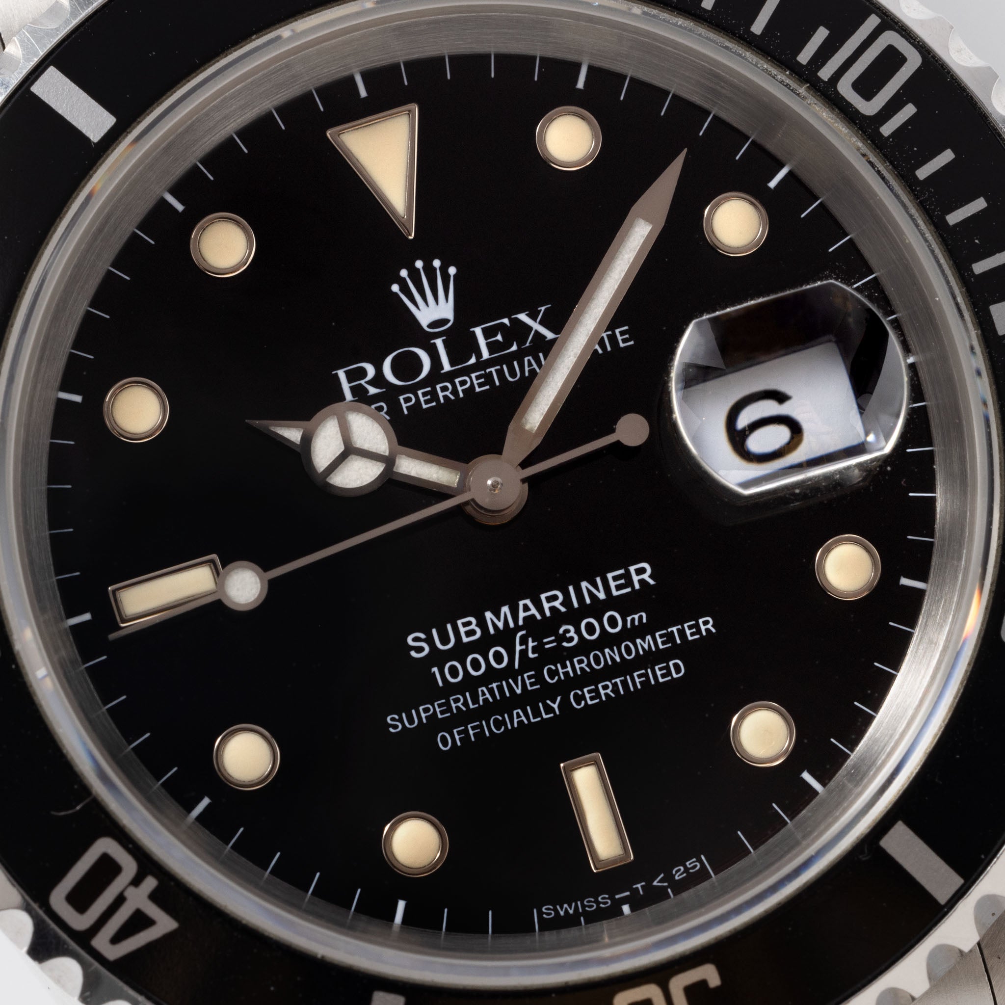 Rolex Submariner Date Tritium Dial Box and Accessories Ref 16610