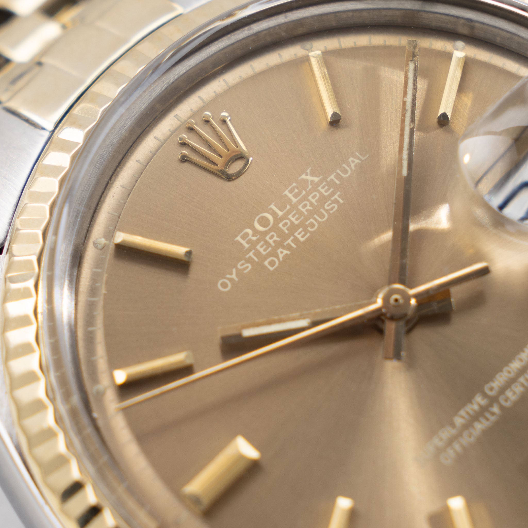 Rolex Datejust Steel and Gold Cappuccino Dial Ref 1601